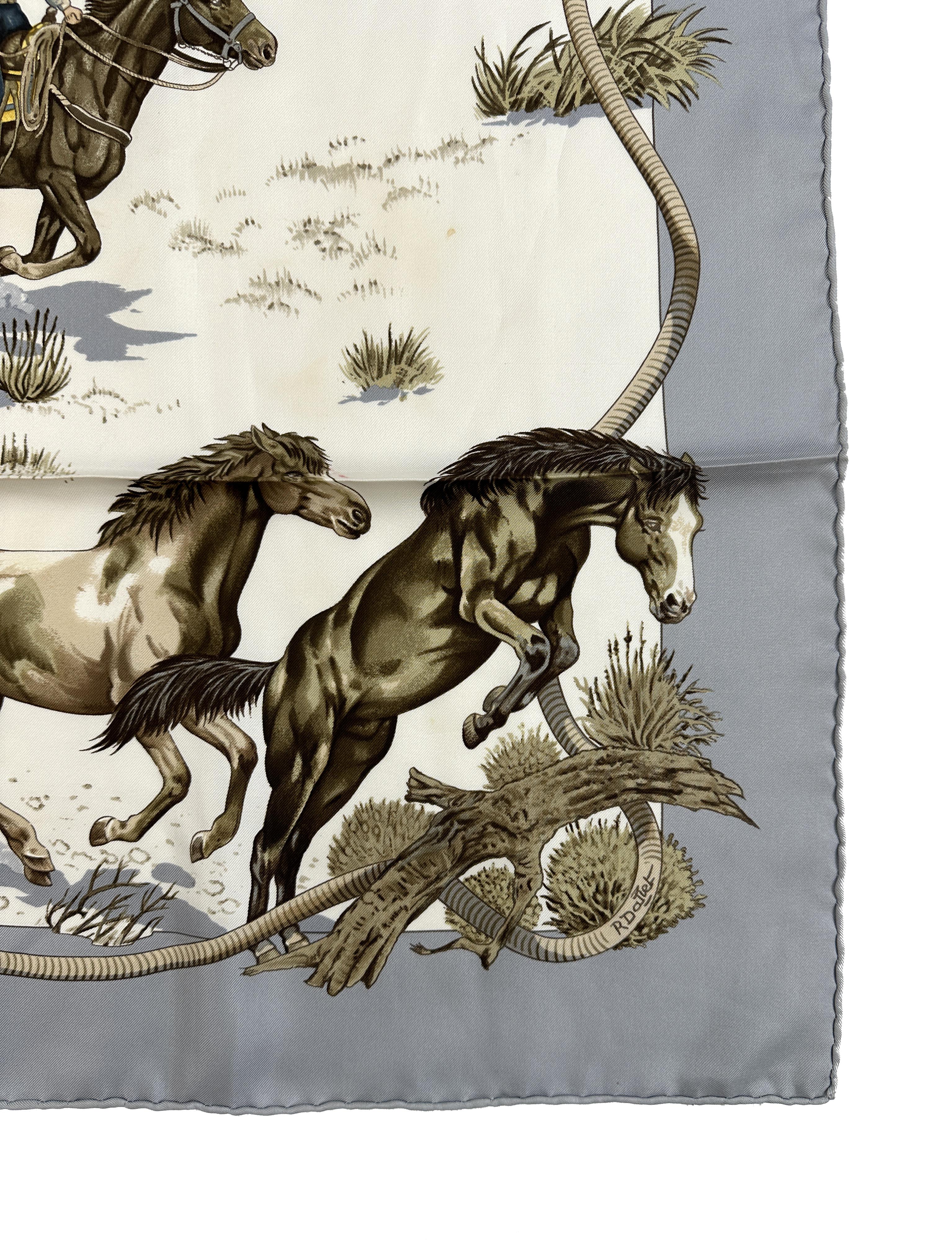 Hermès Les Mustangs 90