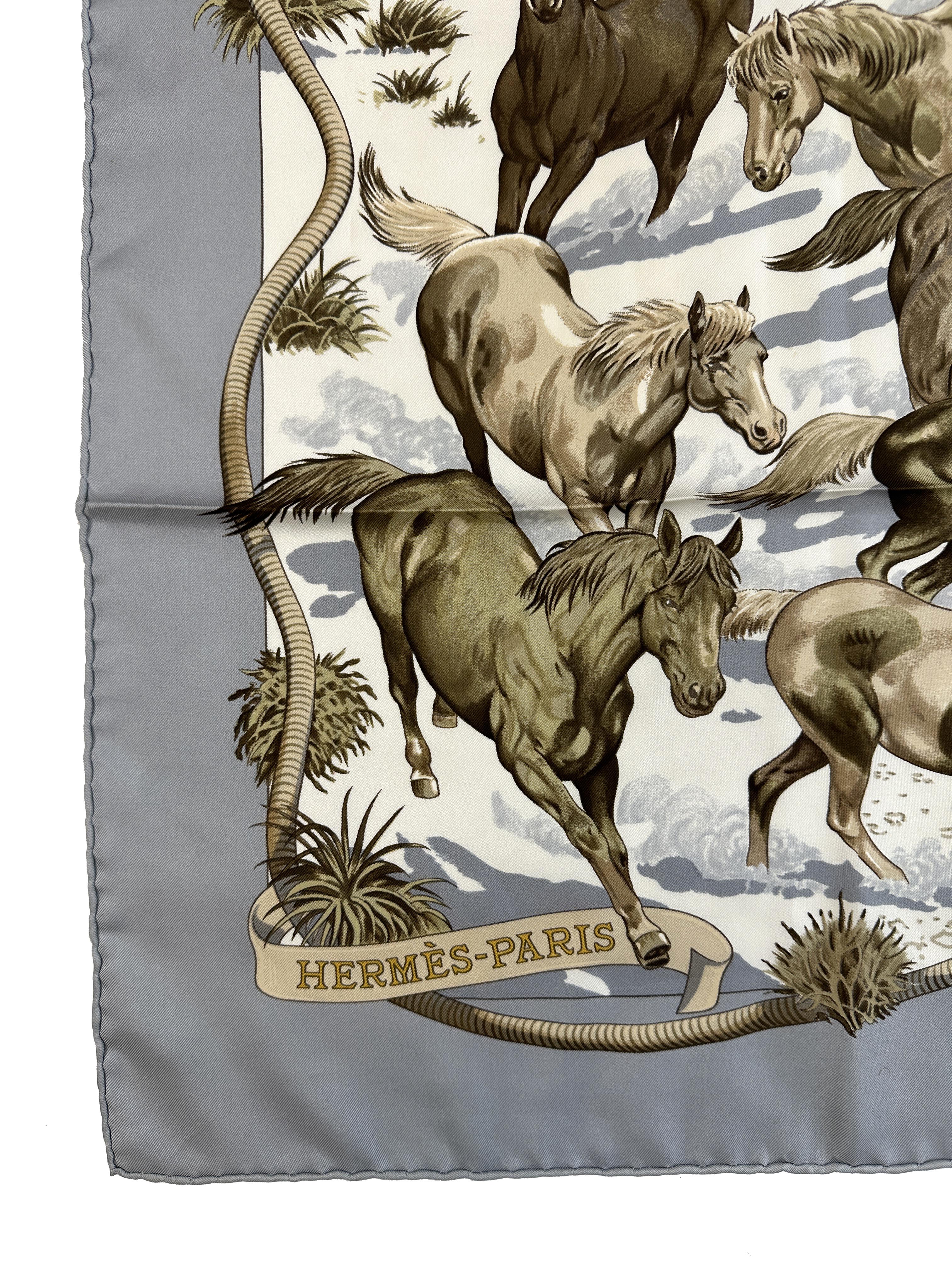 Hermès Les Mustangs 90