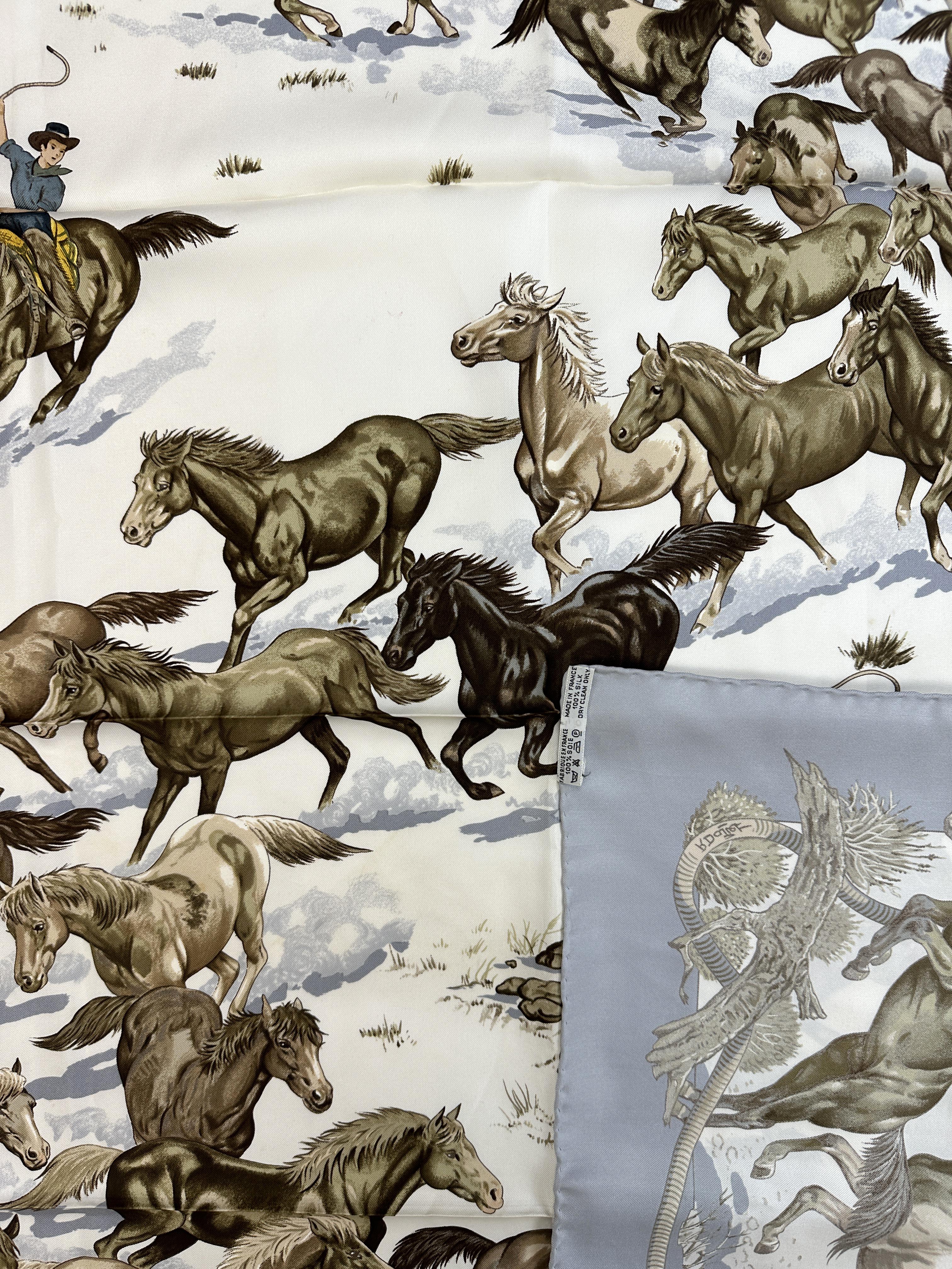 Hermès Les Mustangs 90