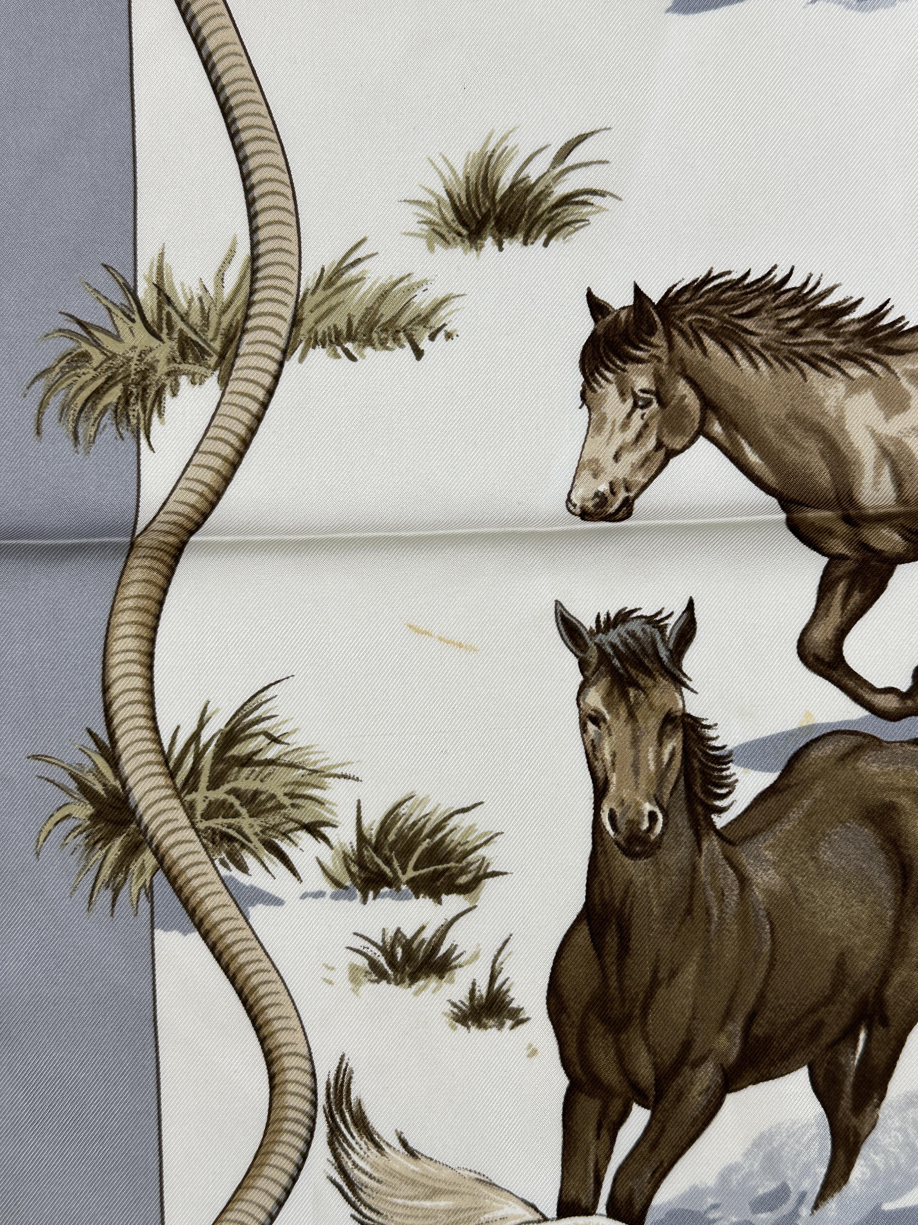 Hermès Les Mustangs 90