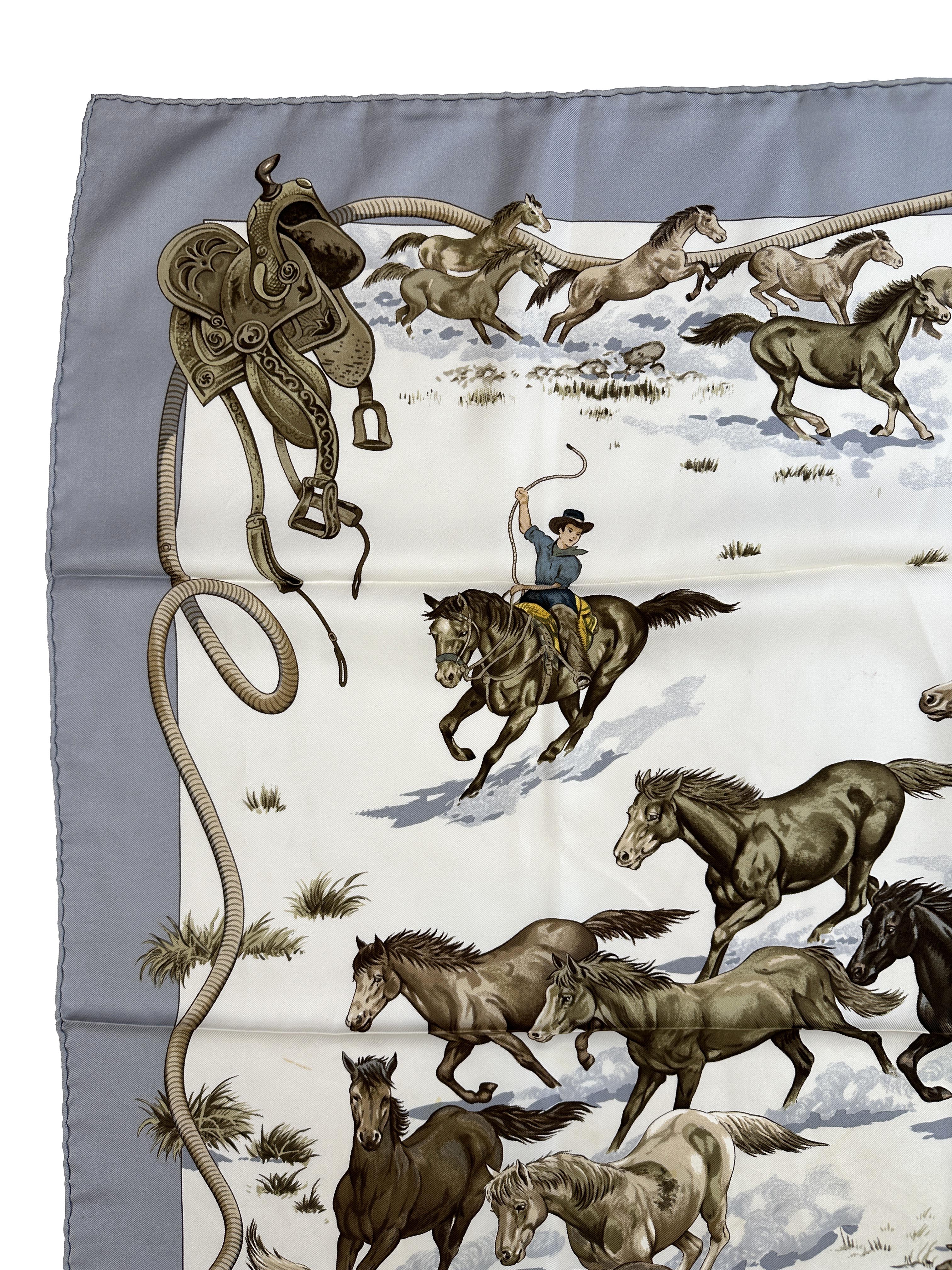 Hermès Les Mustangs 90