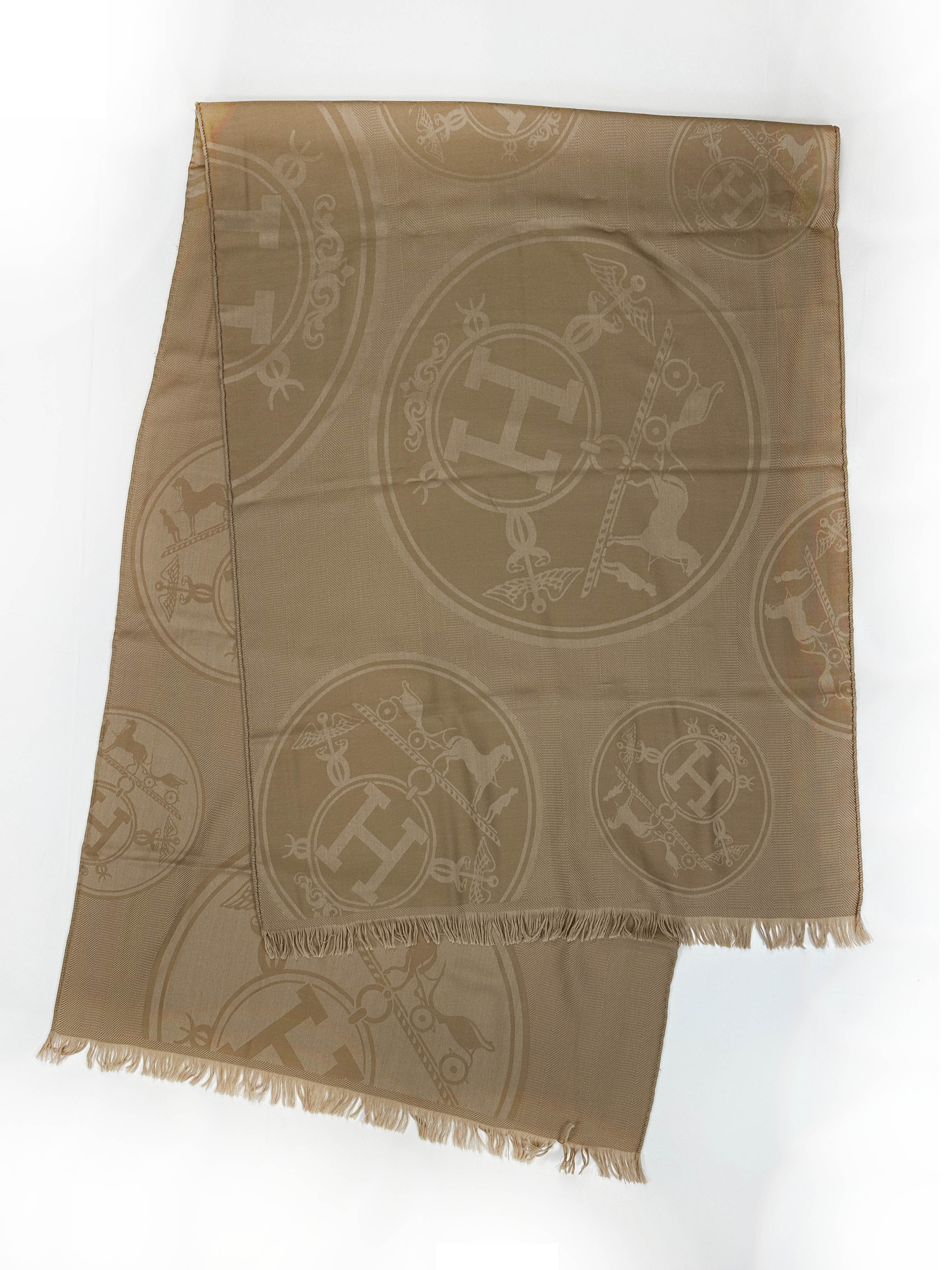 Hermès New Libris Cashmere Silk Stole