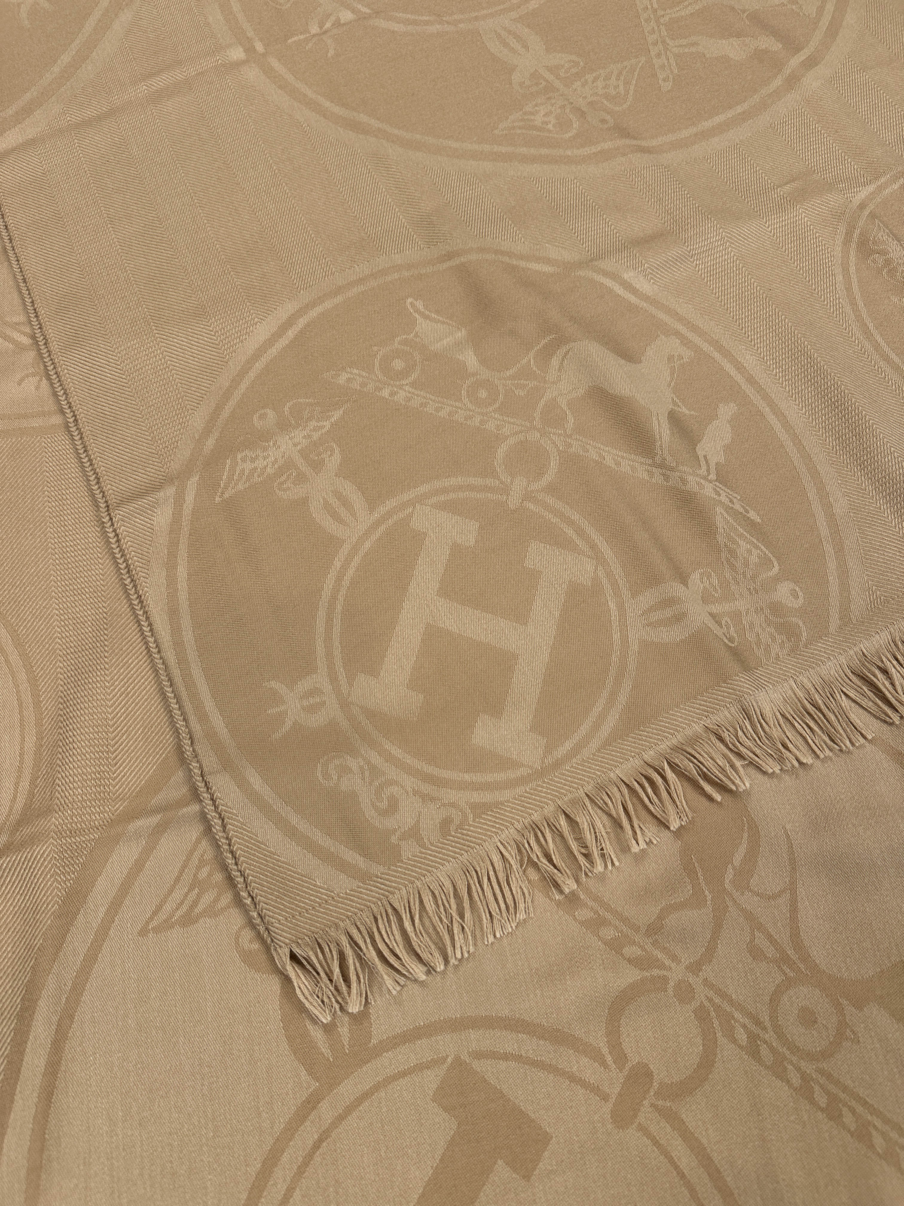 Hermès New Libris Cashmere Silk Stole