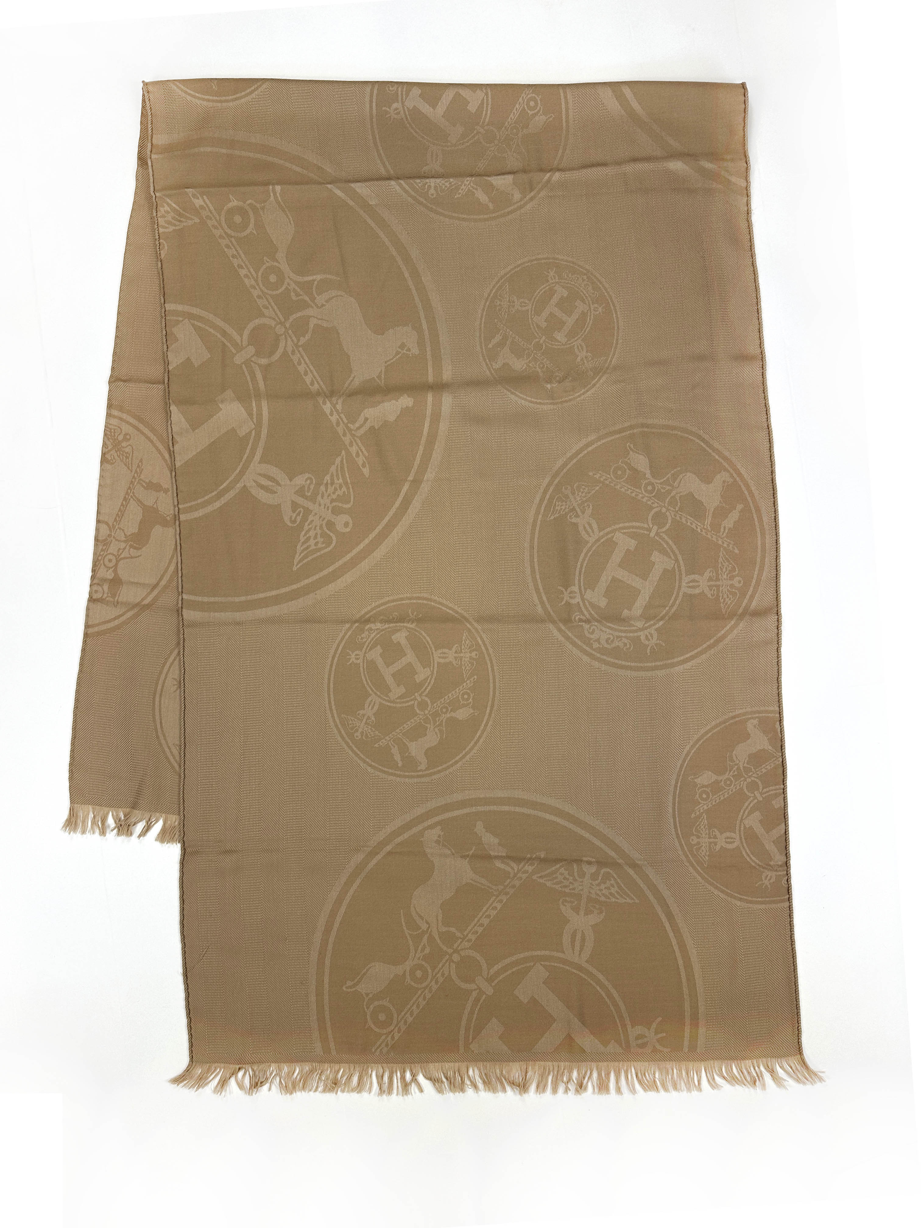 Hermès New Libris Cashmere Silk Stole
