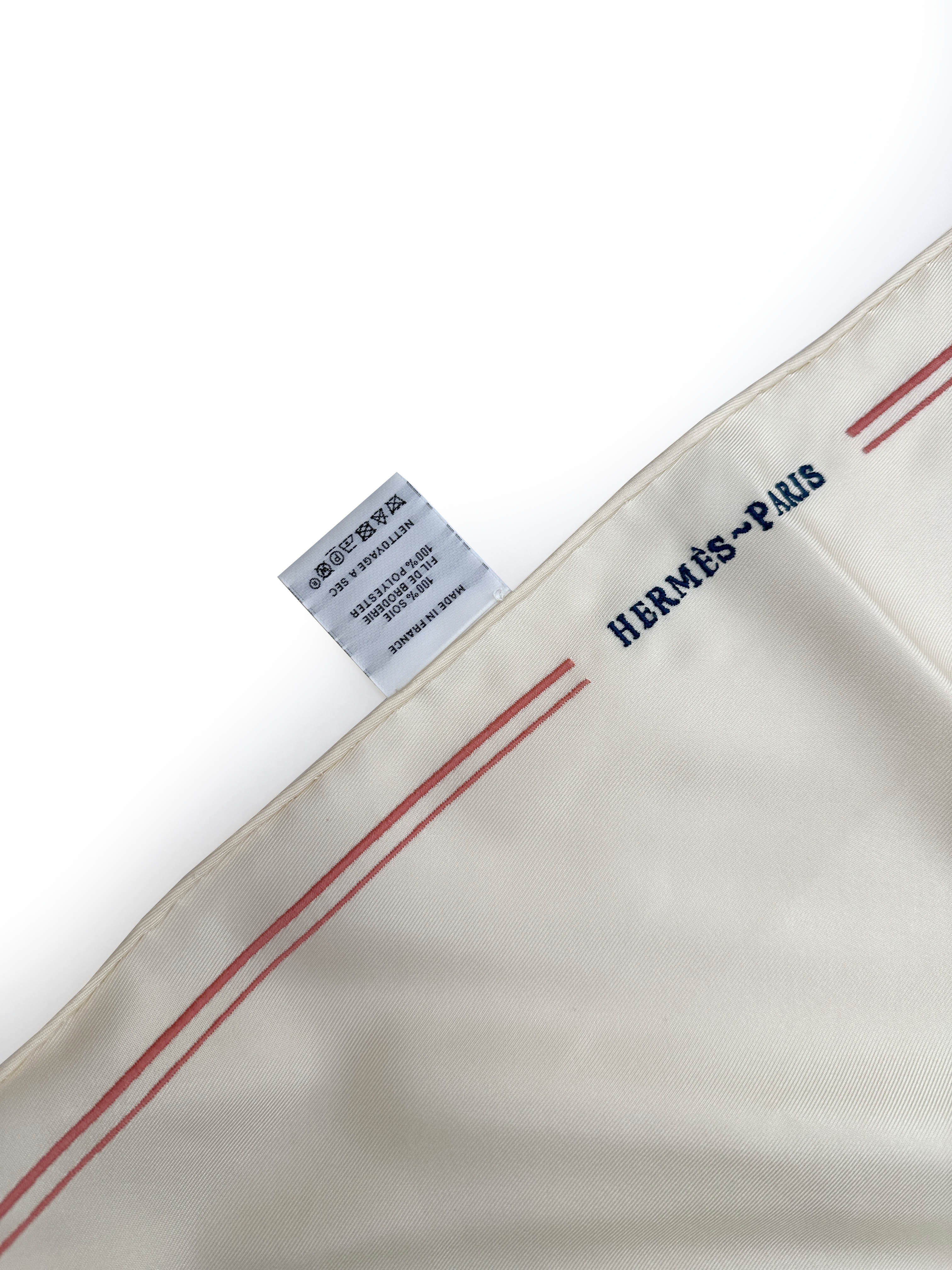 Hermès Liste au Bloc Embroidered Triangle