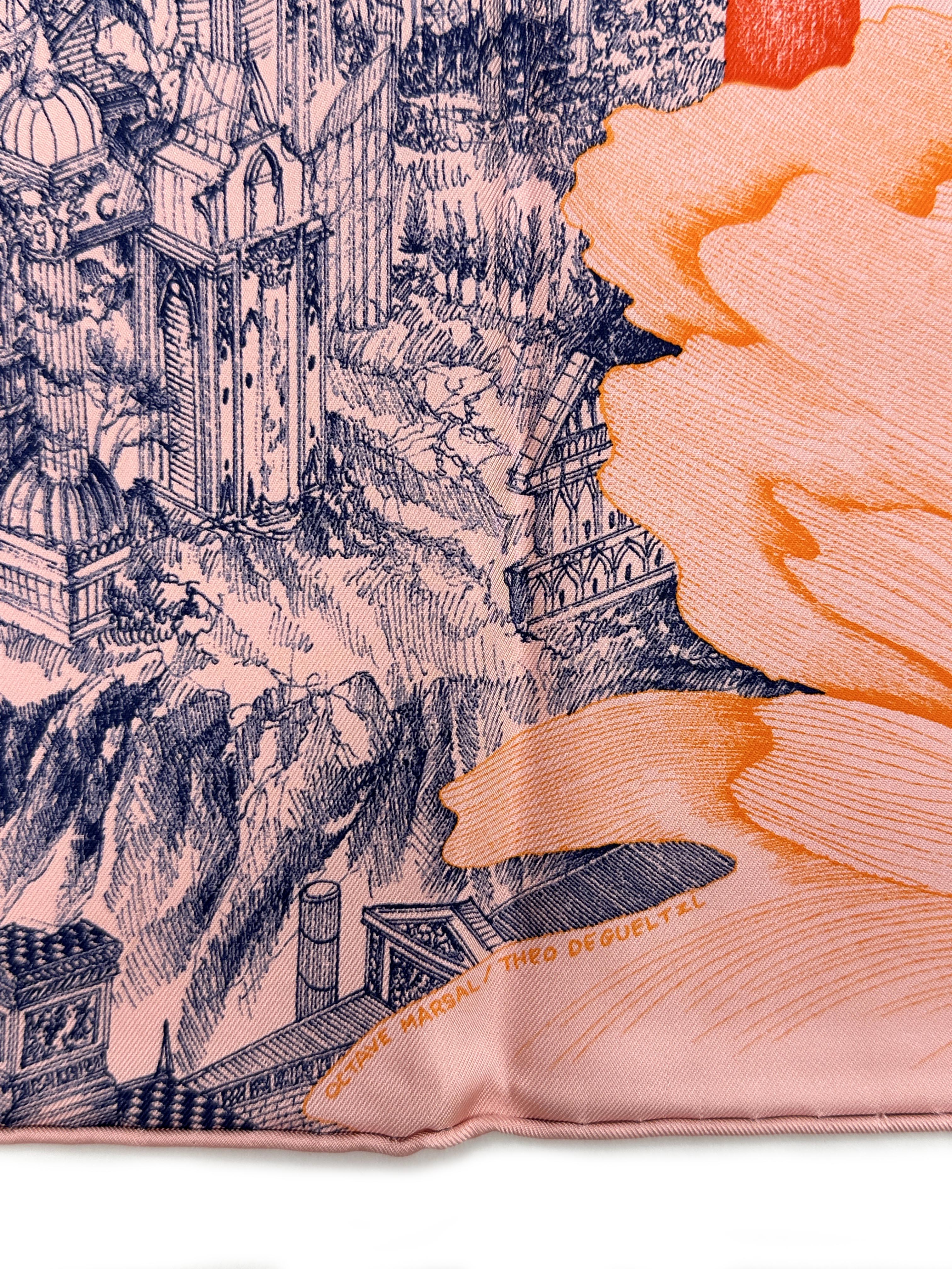 Hermès A L’Ombre des Pivoine 90