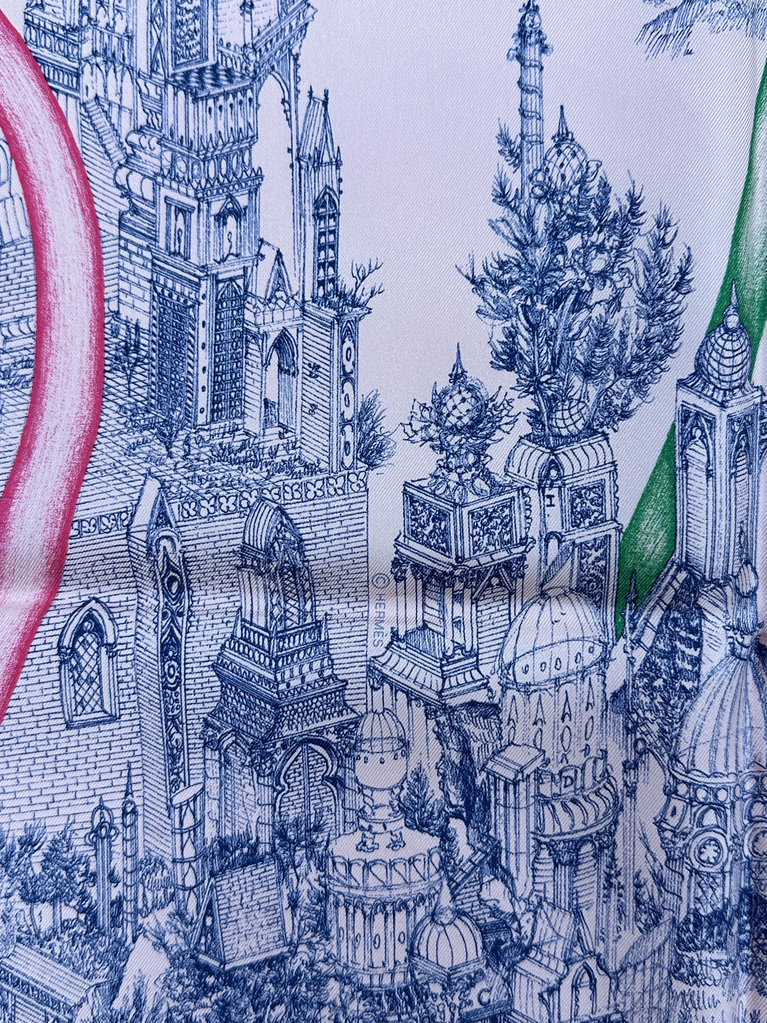 Hermès A L’Ombre des Pivoine 90