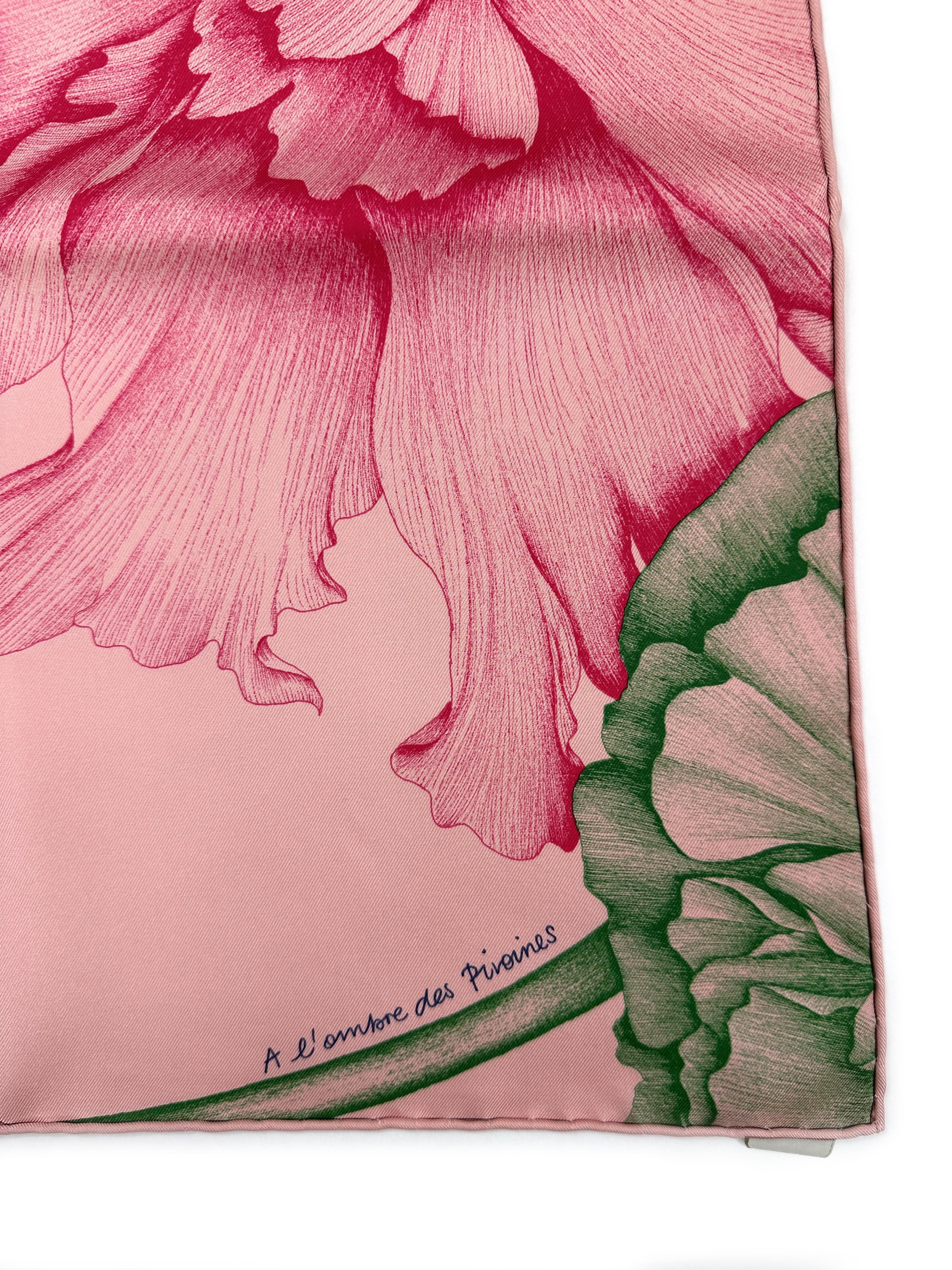 Hermès A L’Ombre des Pivoine 90