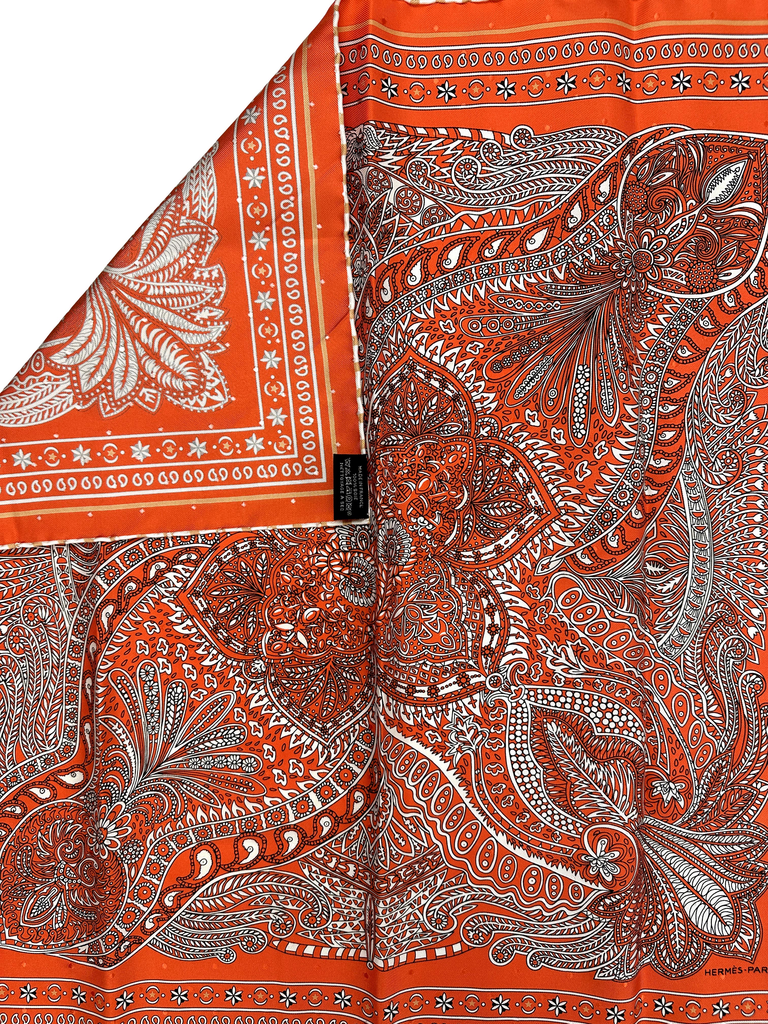 Hermès Le Jardin de Maharani Bandana 55