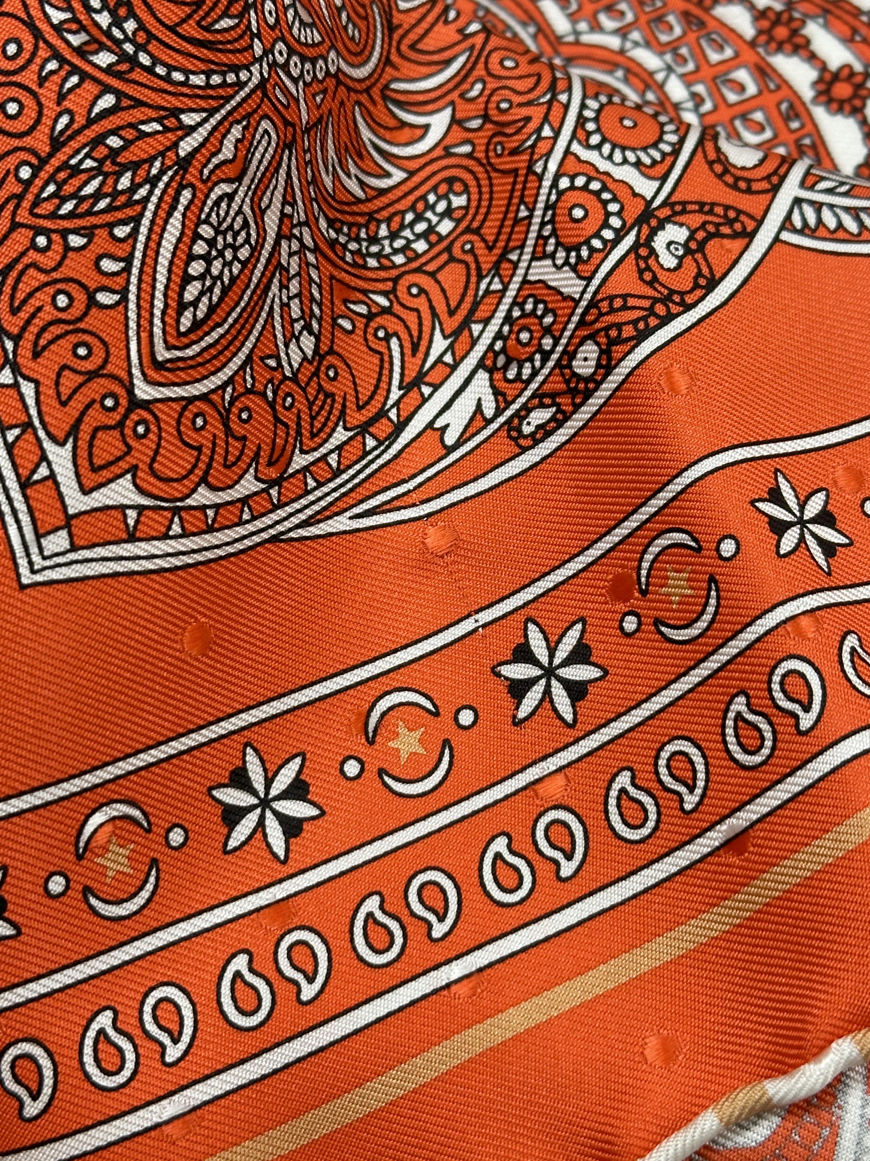 Hermès Le Jardin de Maharani Bandana 55