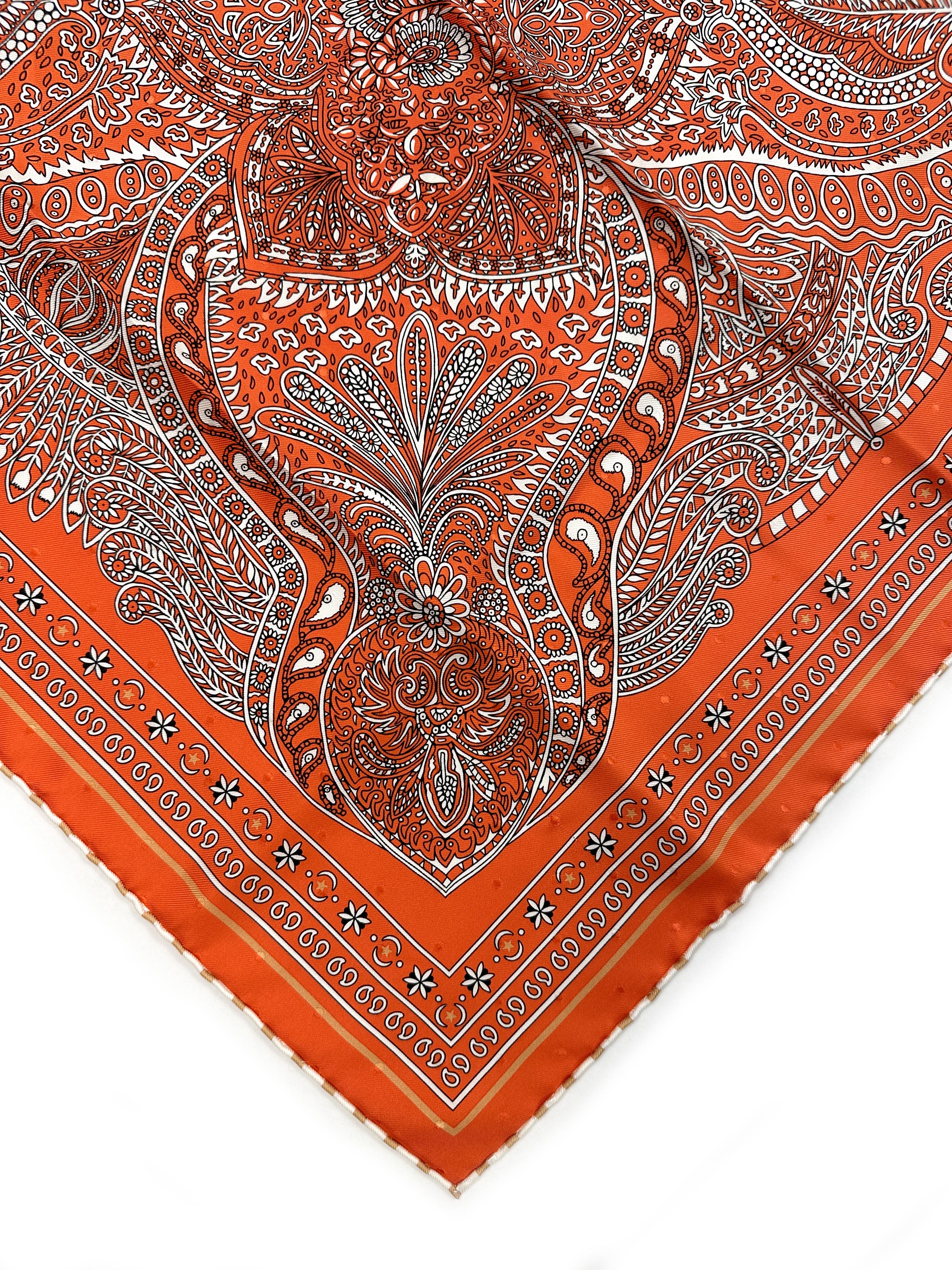 Hermès Le Jardin de Maharani Bandana 55