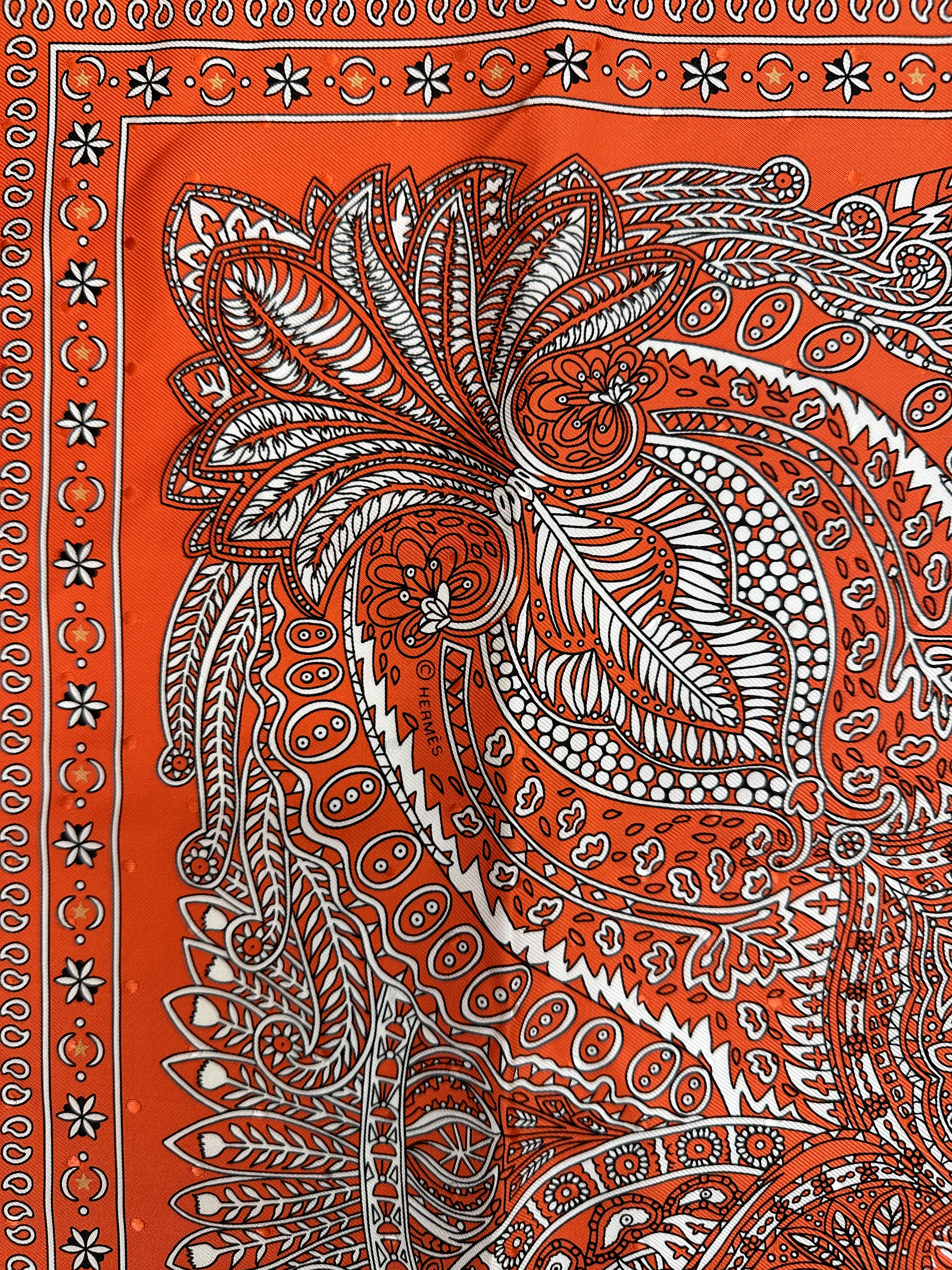 Hermès Le Jardin de Maharani Bandana 55