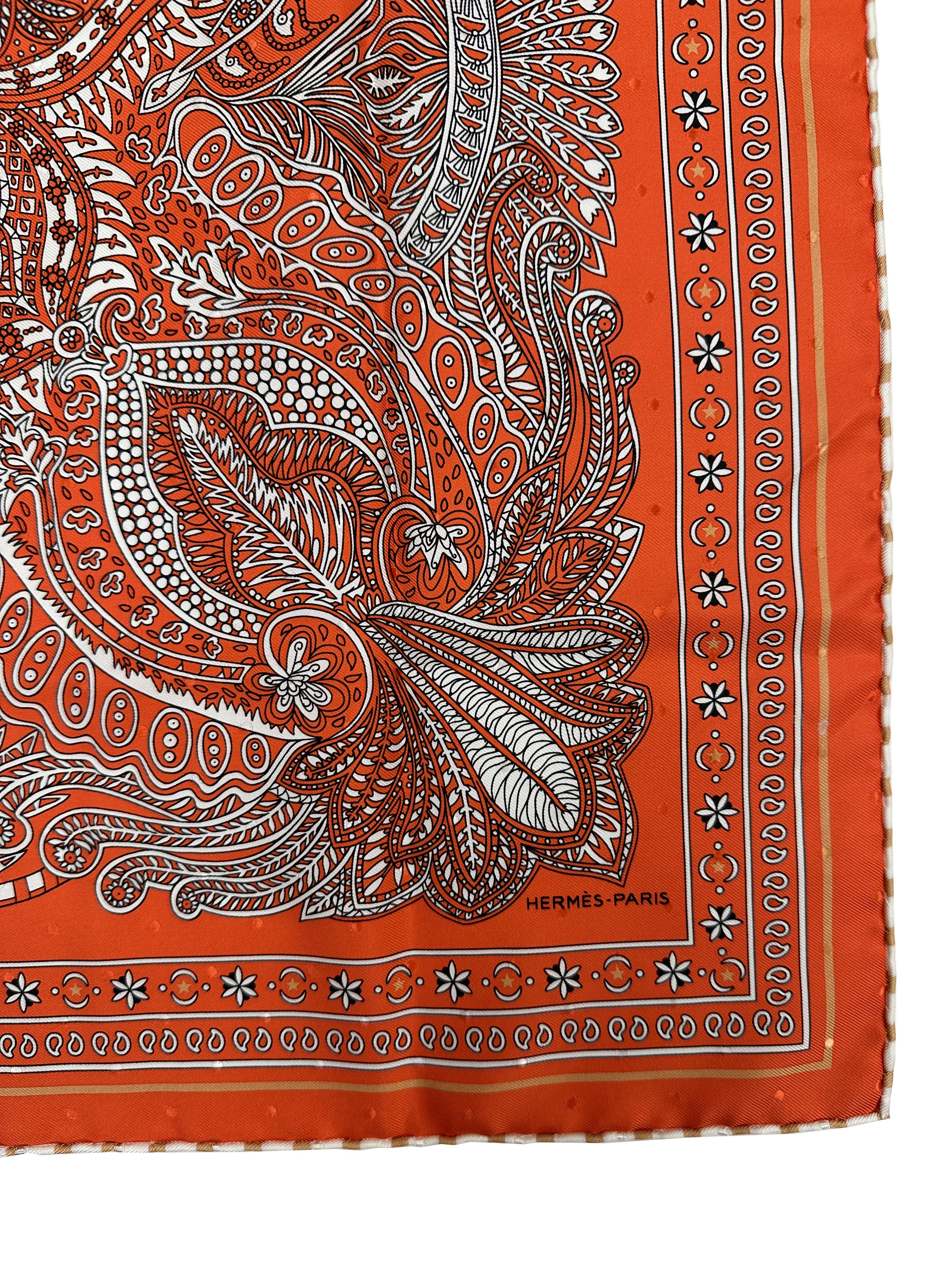 Hermès Le Jardin de Maharani Bandana 55