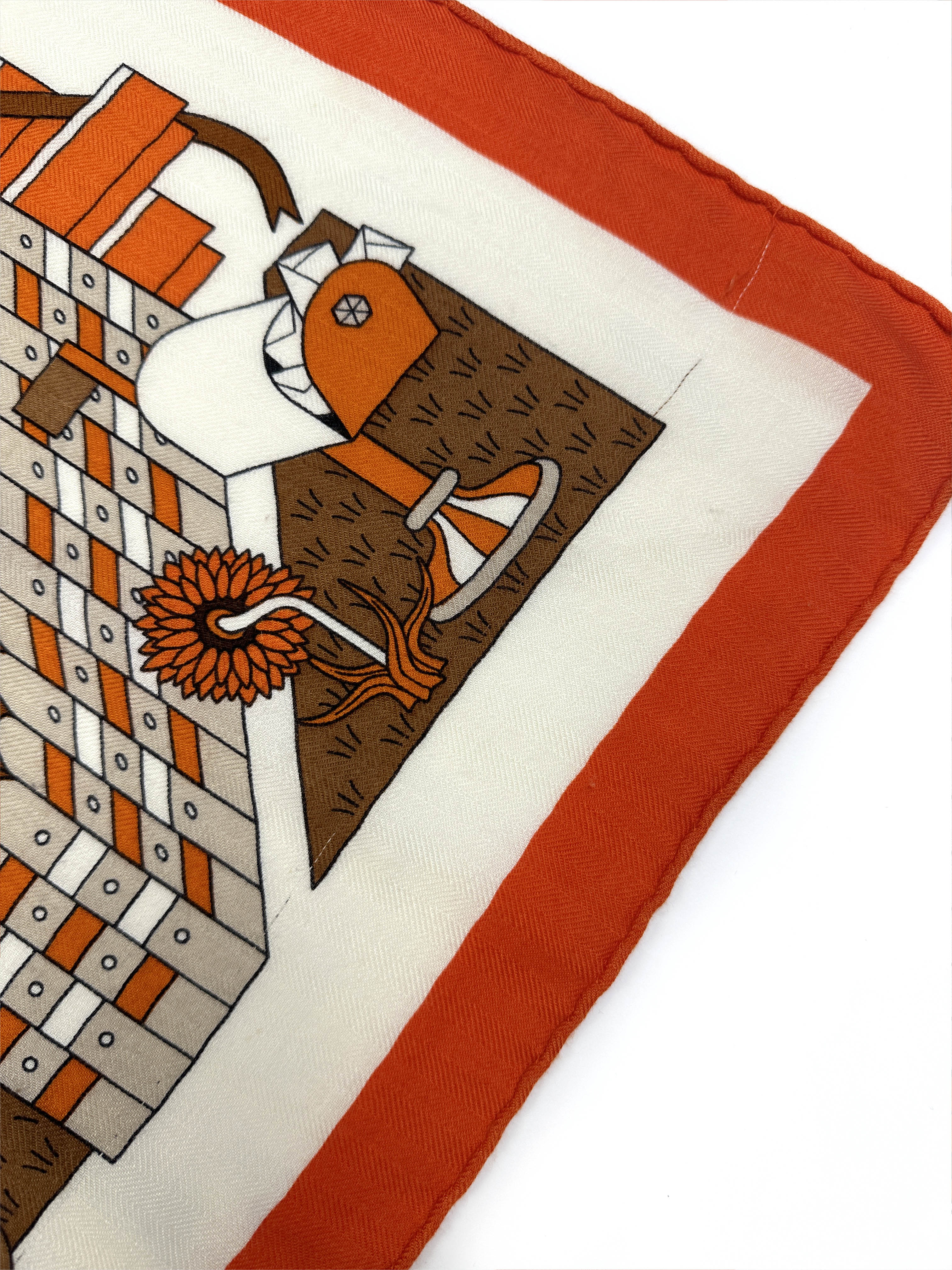 Hermès La Maison des Carrés Cashmere Silk 140