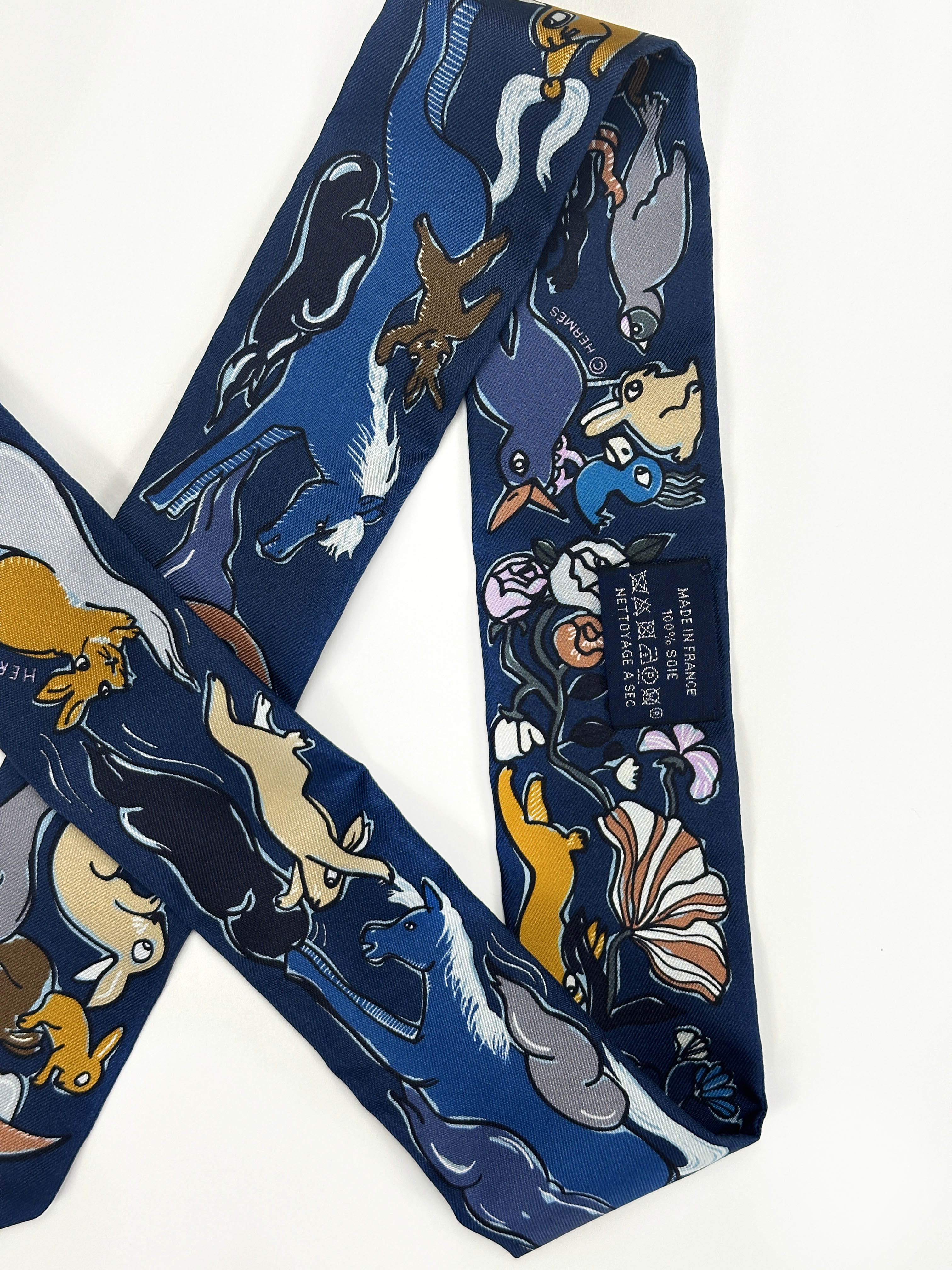 Hermès Mille et Un Lapins Twilly