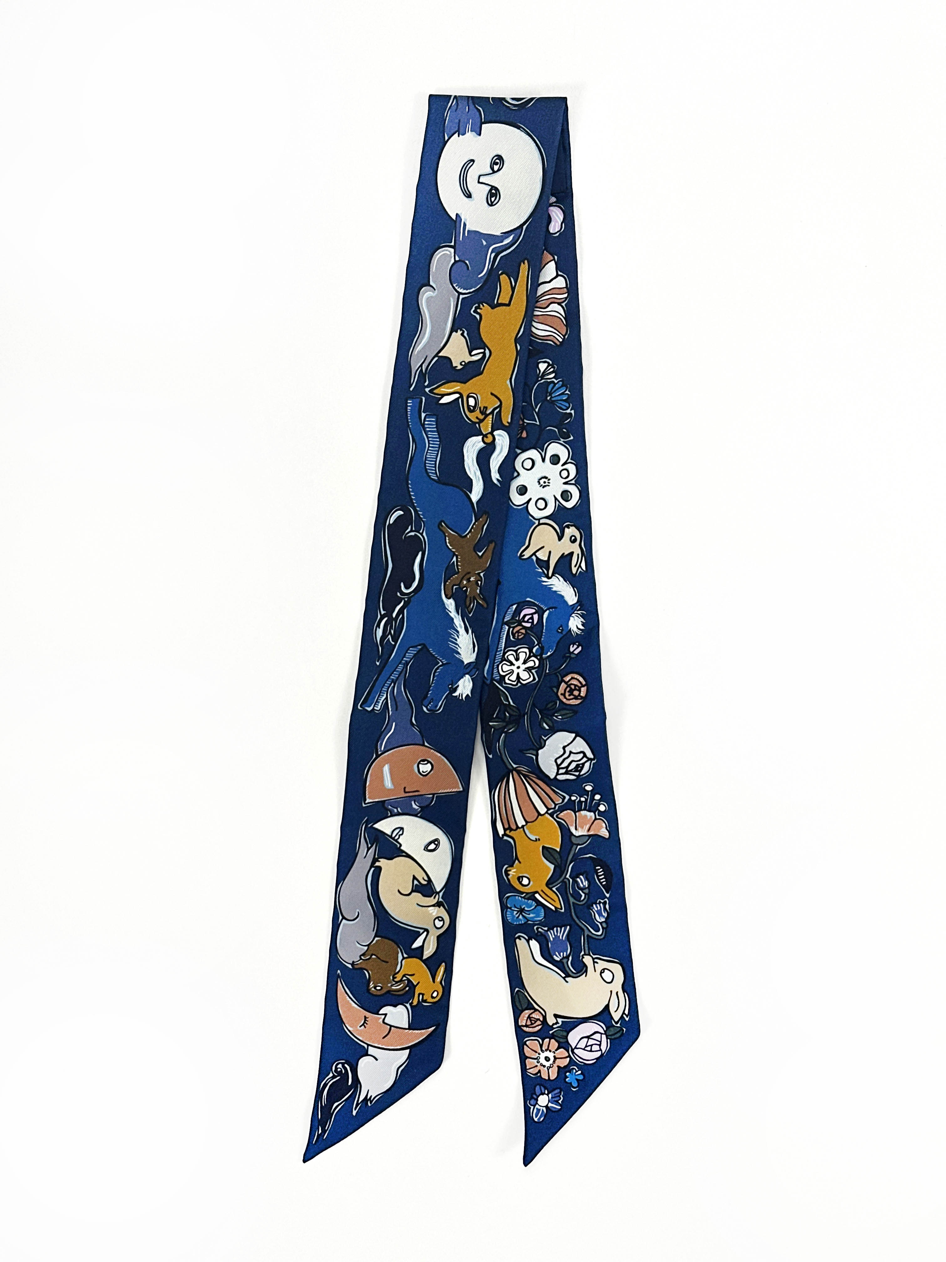 Hermès Mille et Un Lapins Twilly