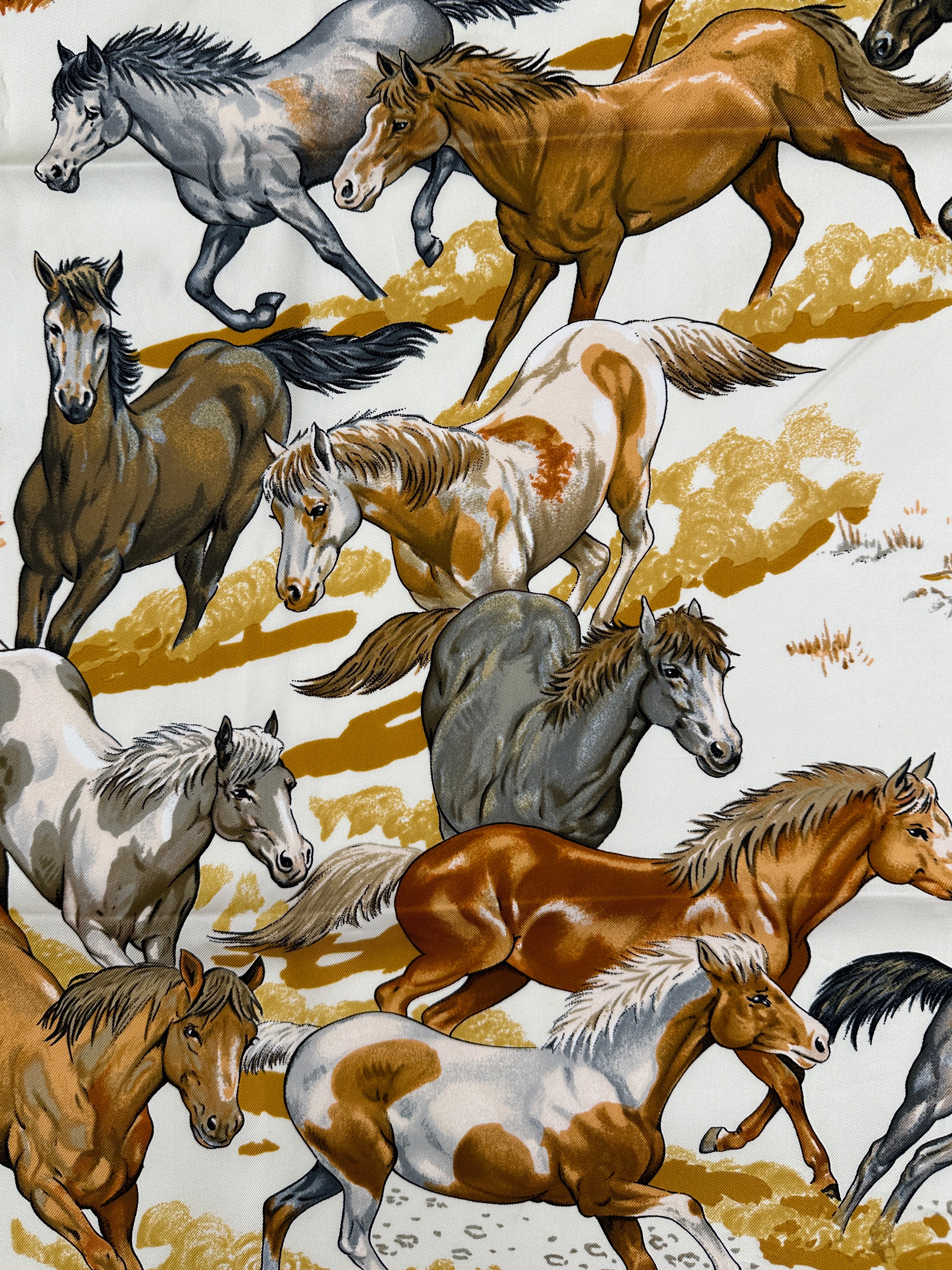 Hermès Les Mustangs 90