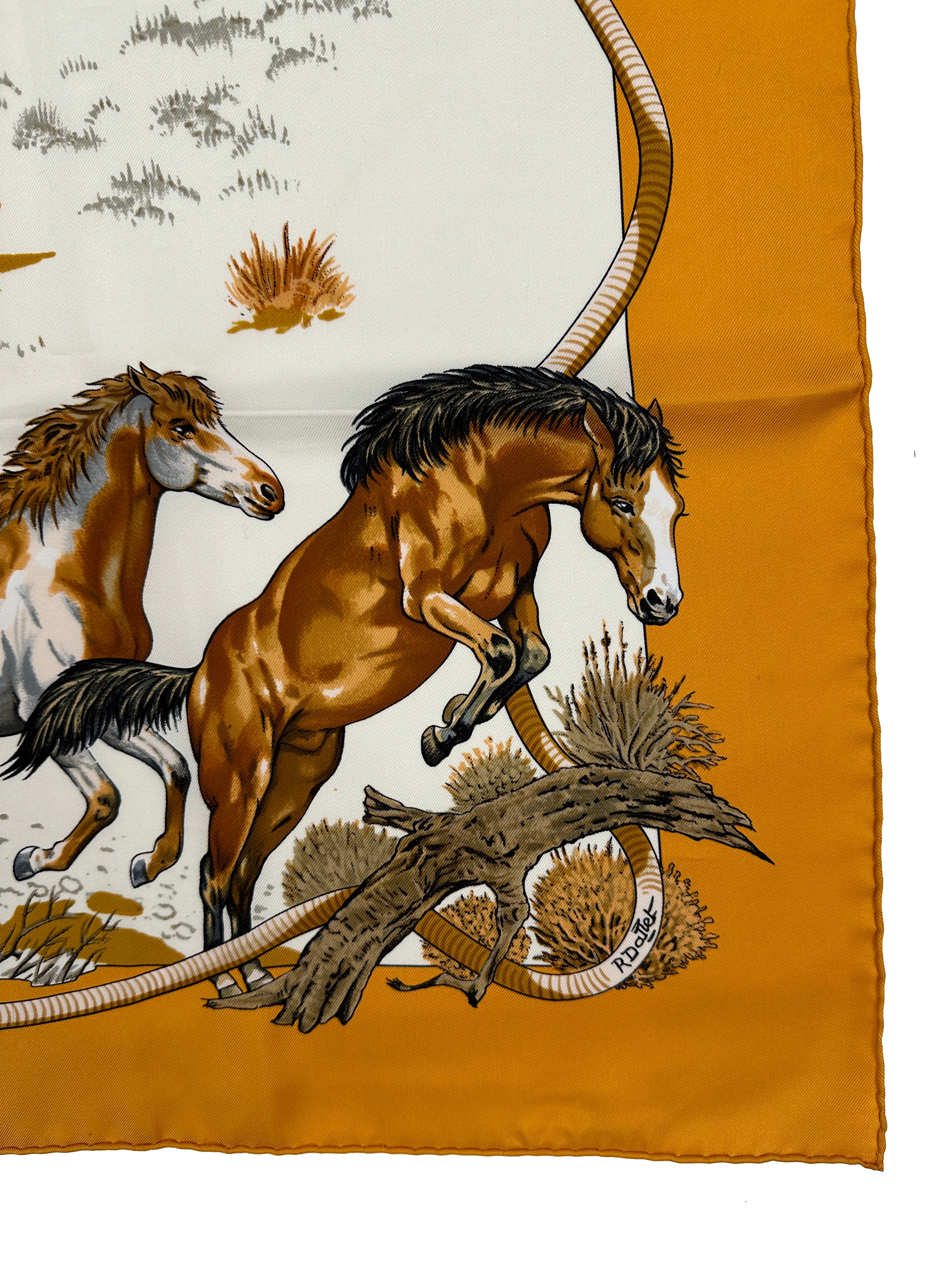 Hermès Les Mustangs 90