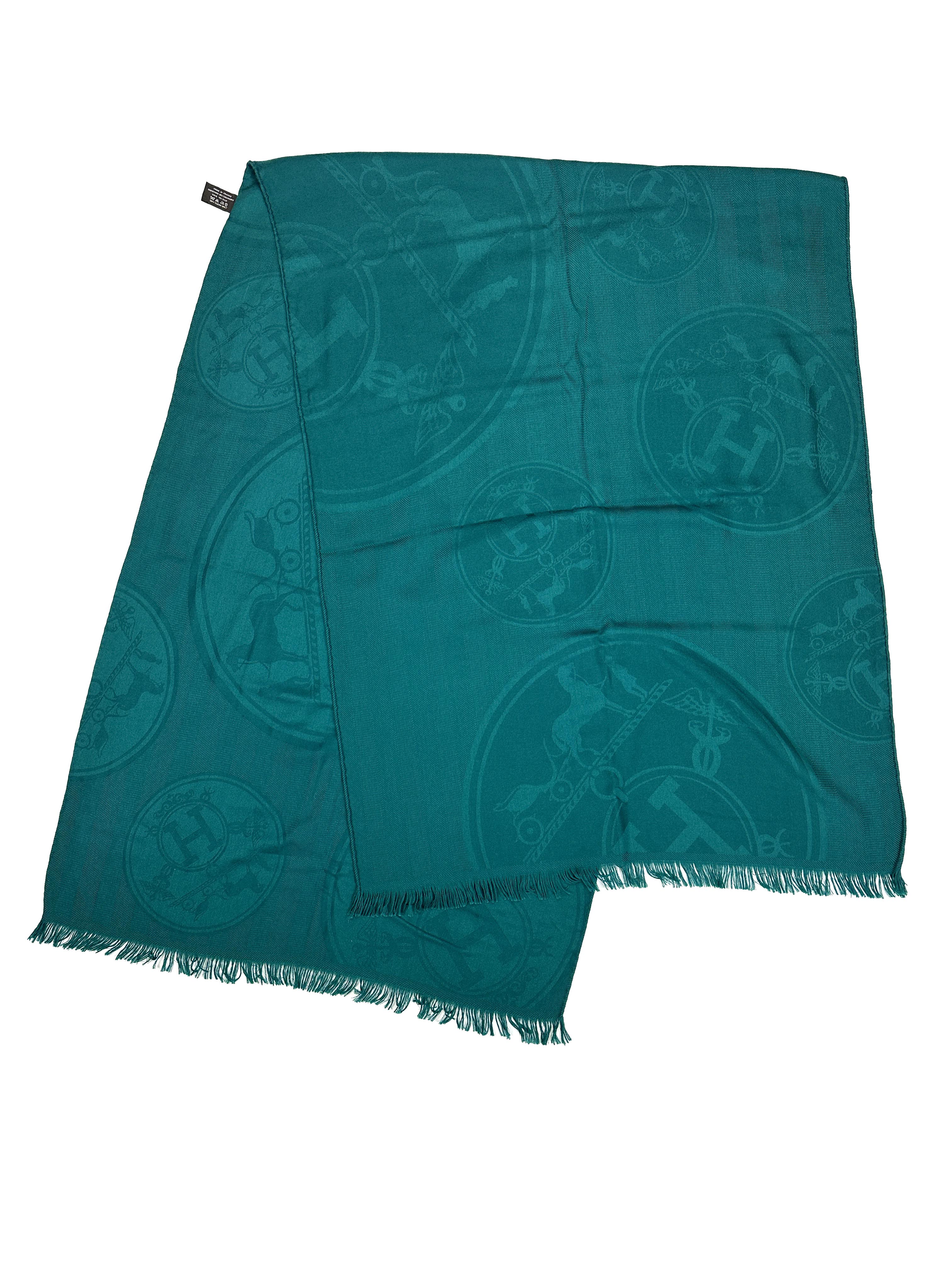 Hermès New Libris Cashmere Silk Stole