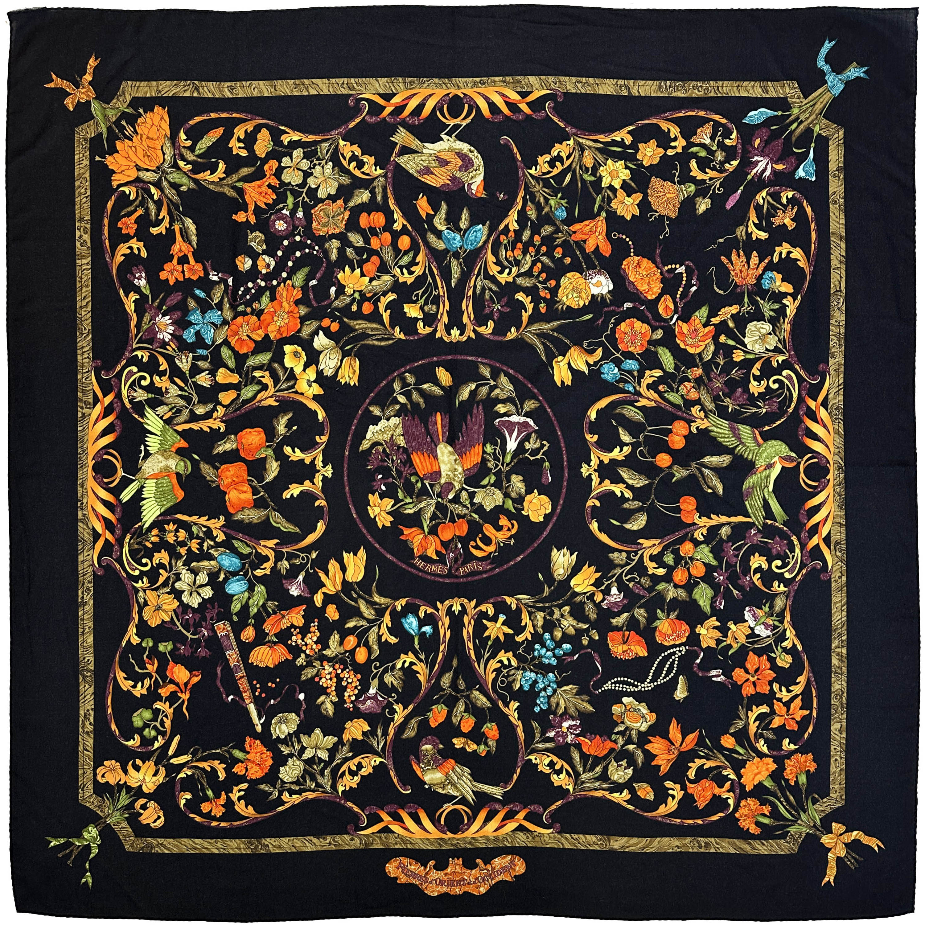 Hermès Pierres d'Orient et d'Occident Cashmere Silk 140