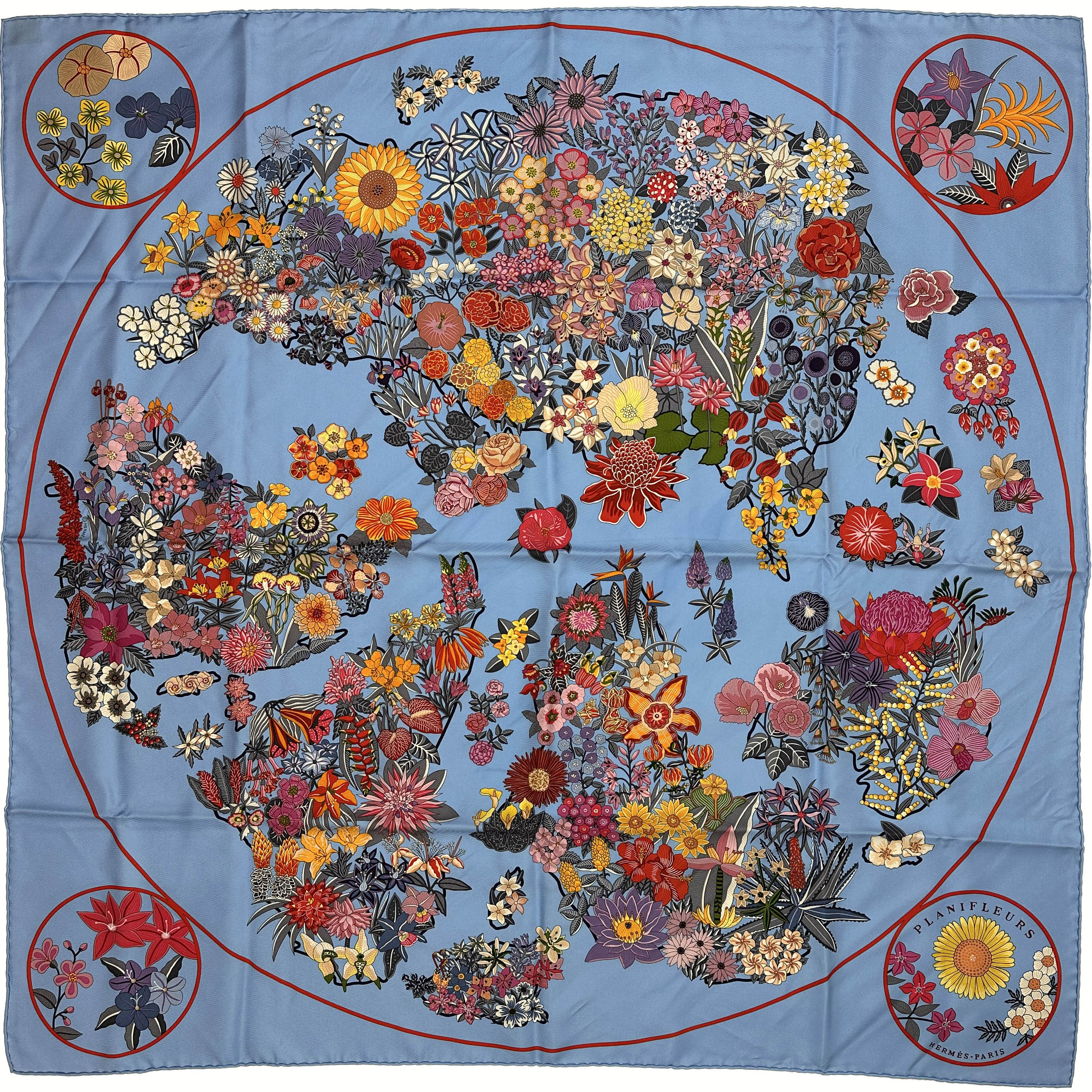 Hermès Planifleurs 90