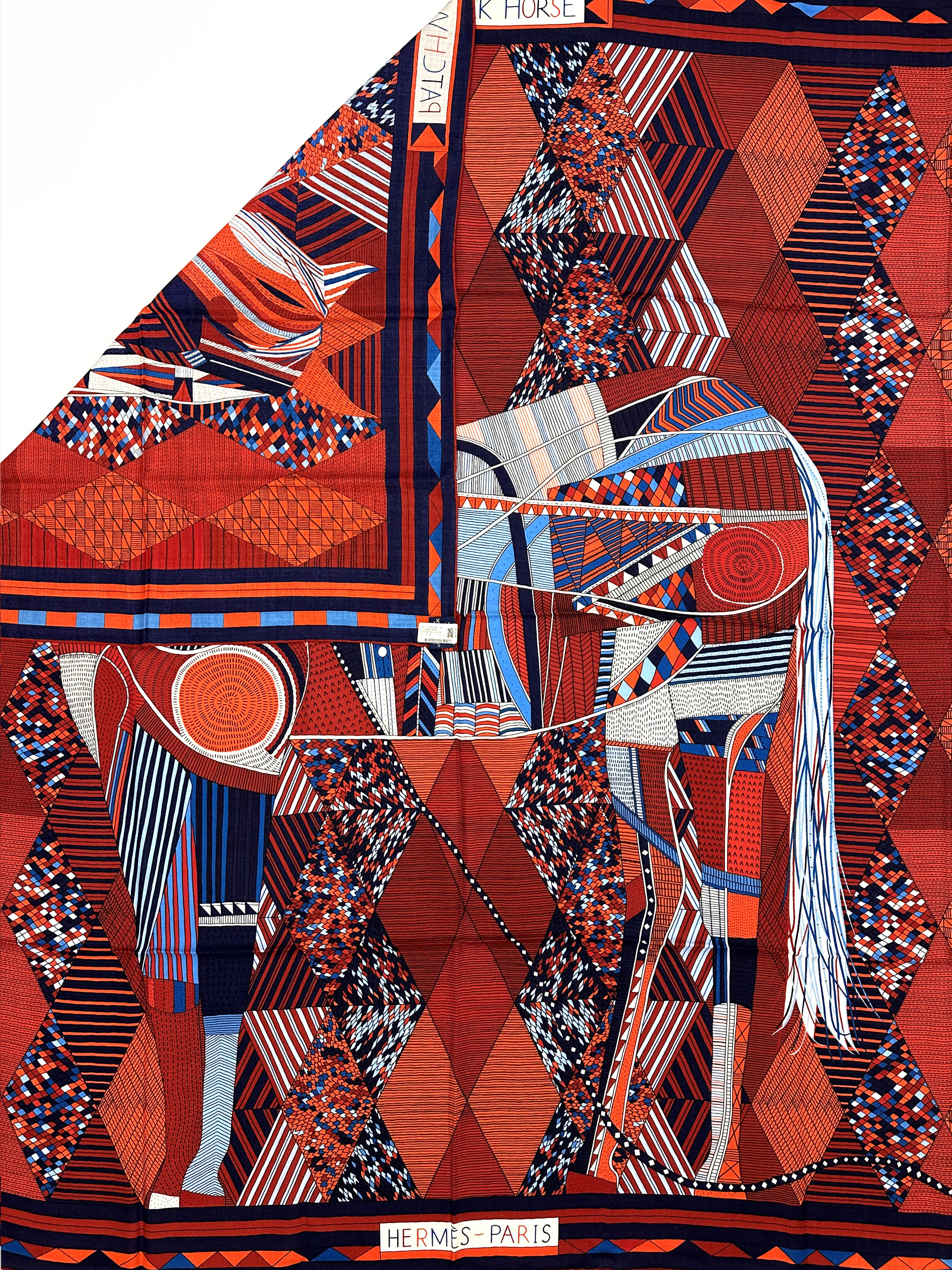 Hermès Patchwork Horse Cashmere Silk 140