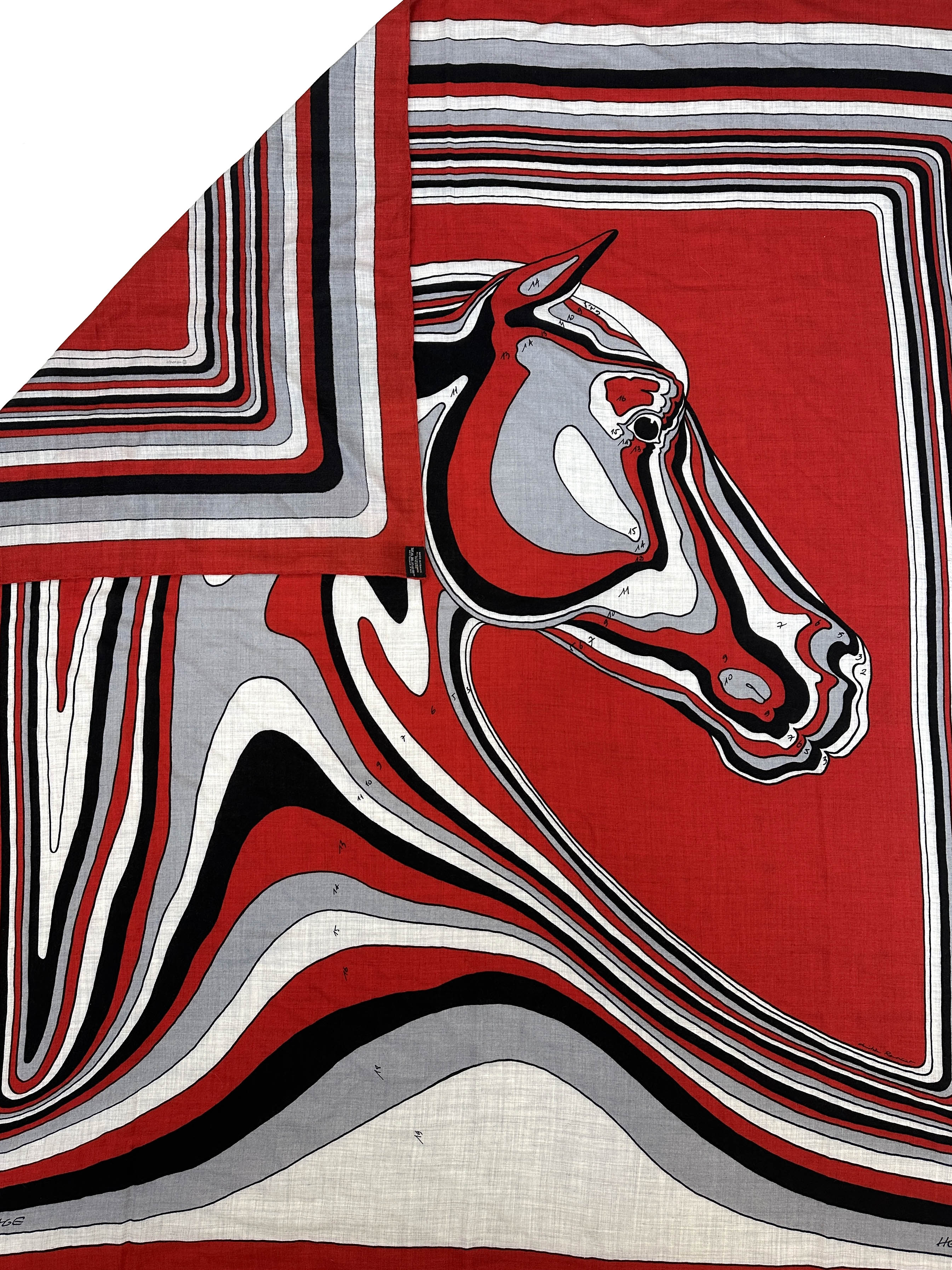 Hermès Pegase Paysage Cashmere Silk 140