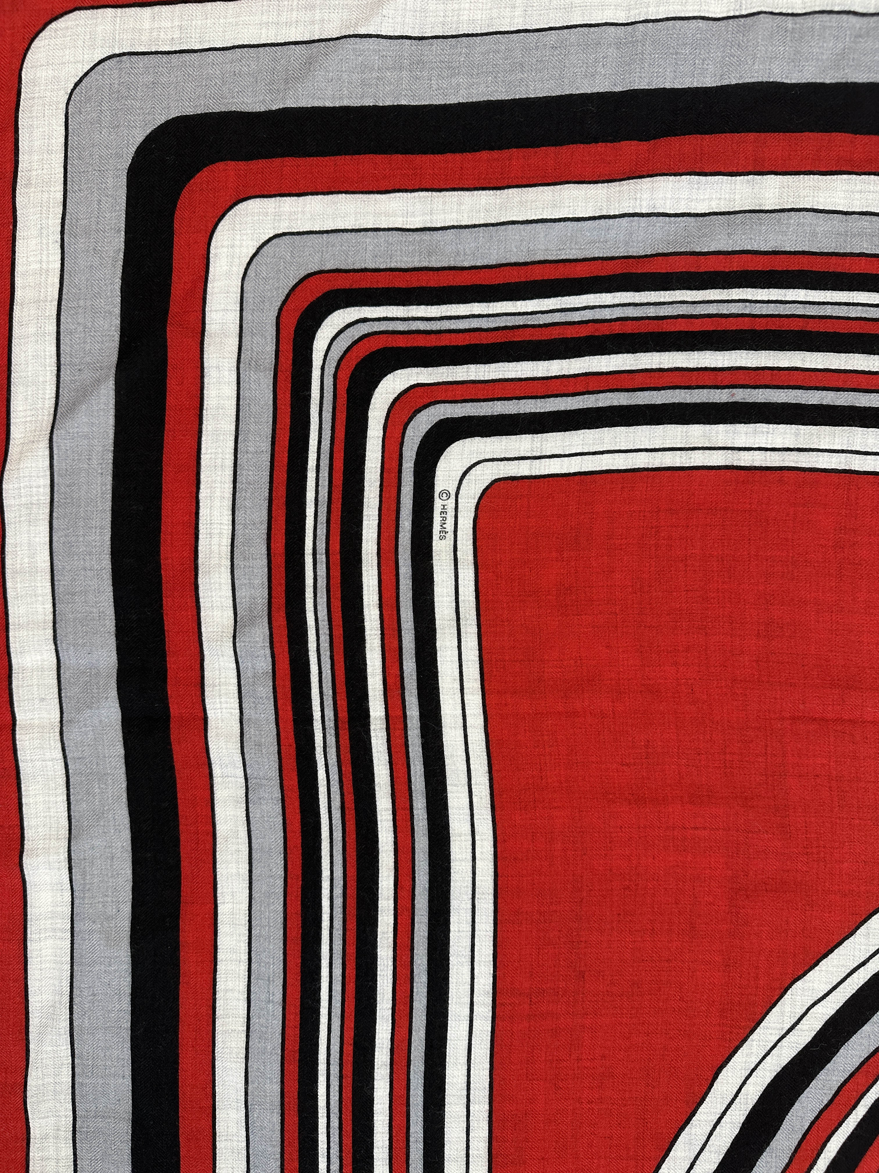Hermès Pegase Paysage Cashmere Silk 140
