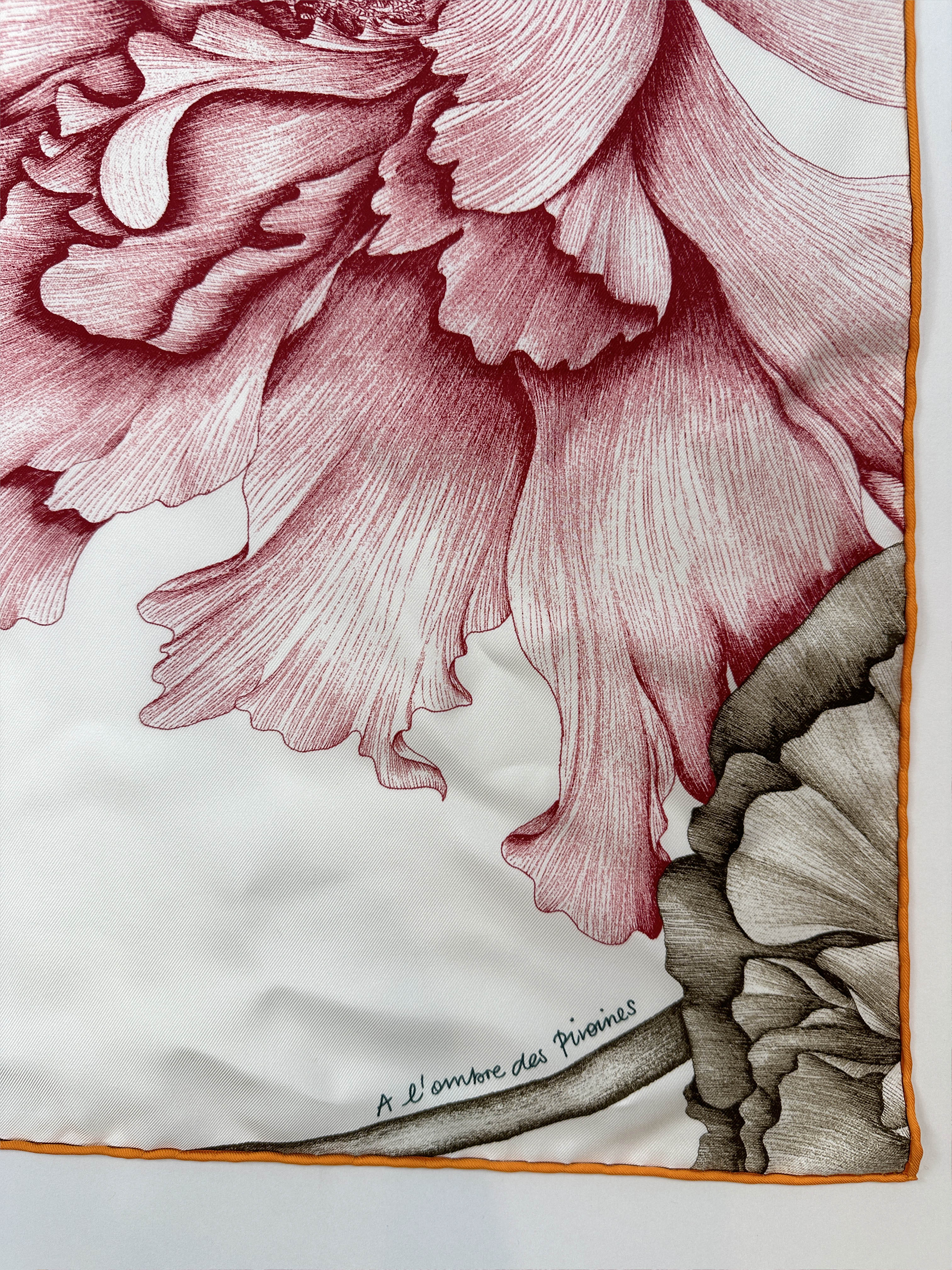 Hermès A L’Ombre des Pivoine 90