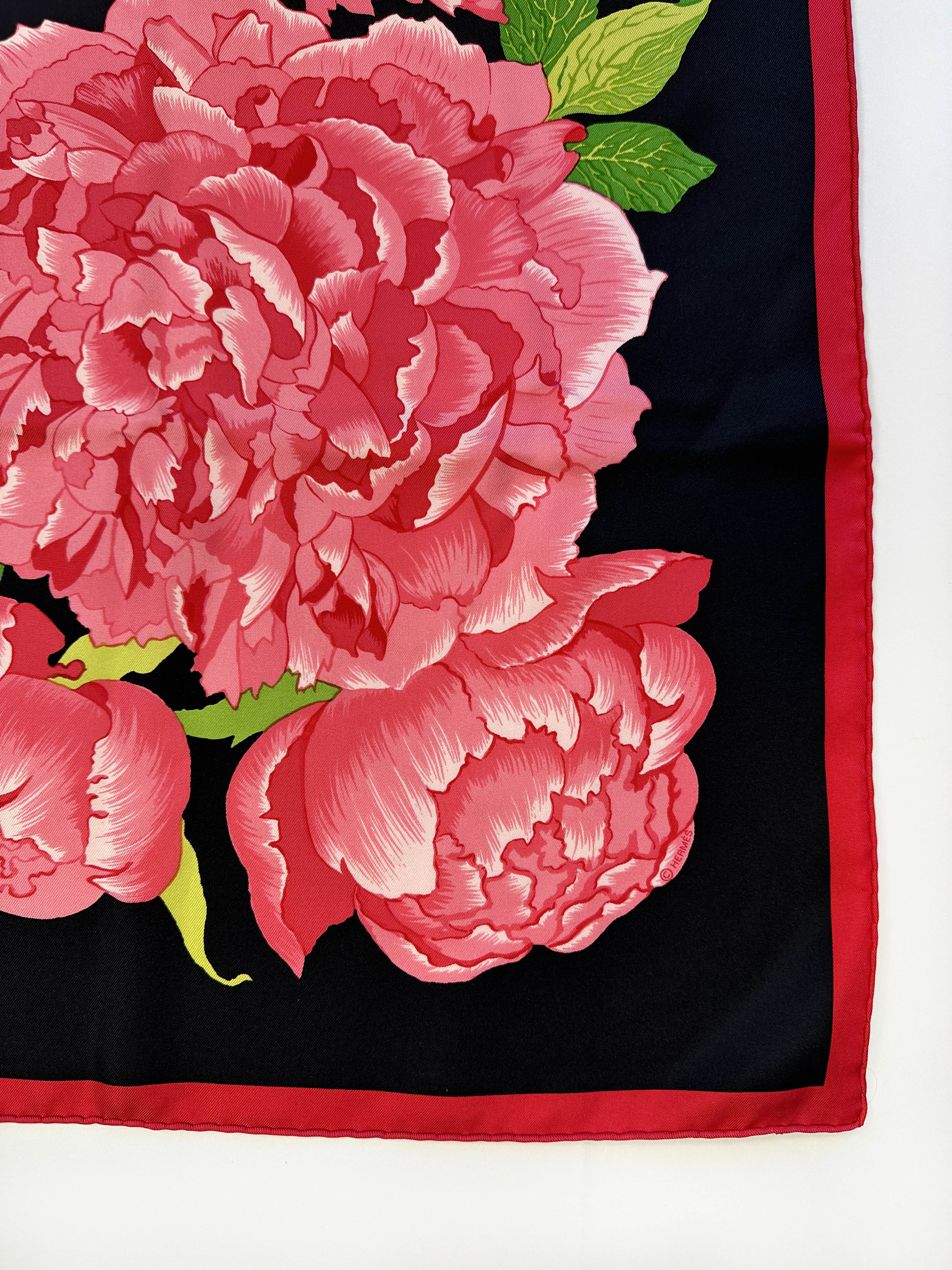 Hermès Les Pivoines 90