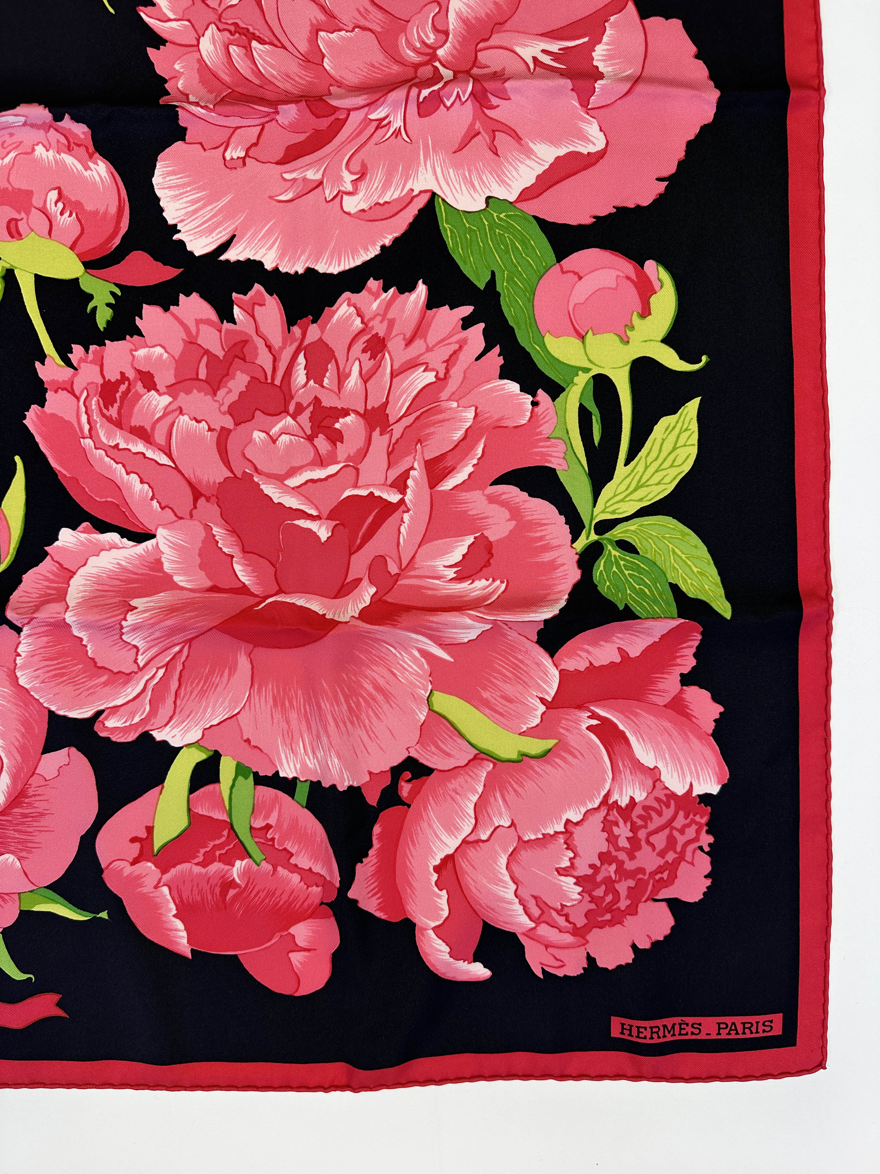 Hermès Les Pivoines 90