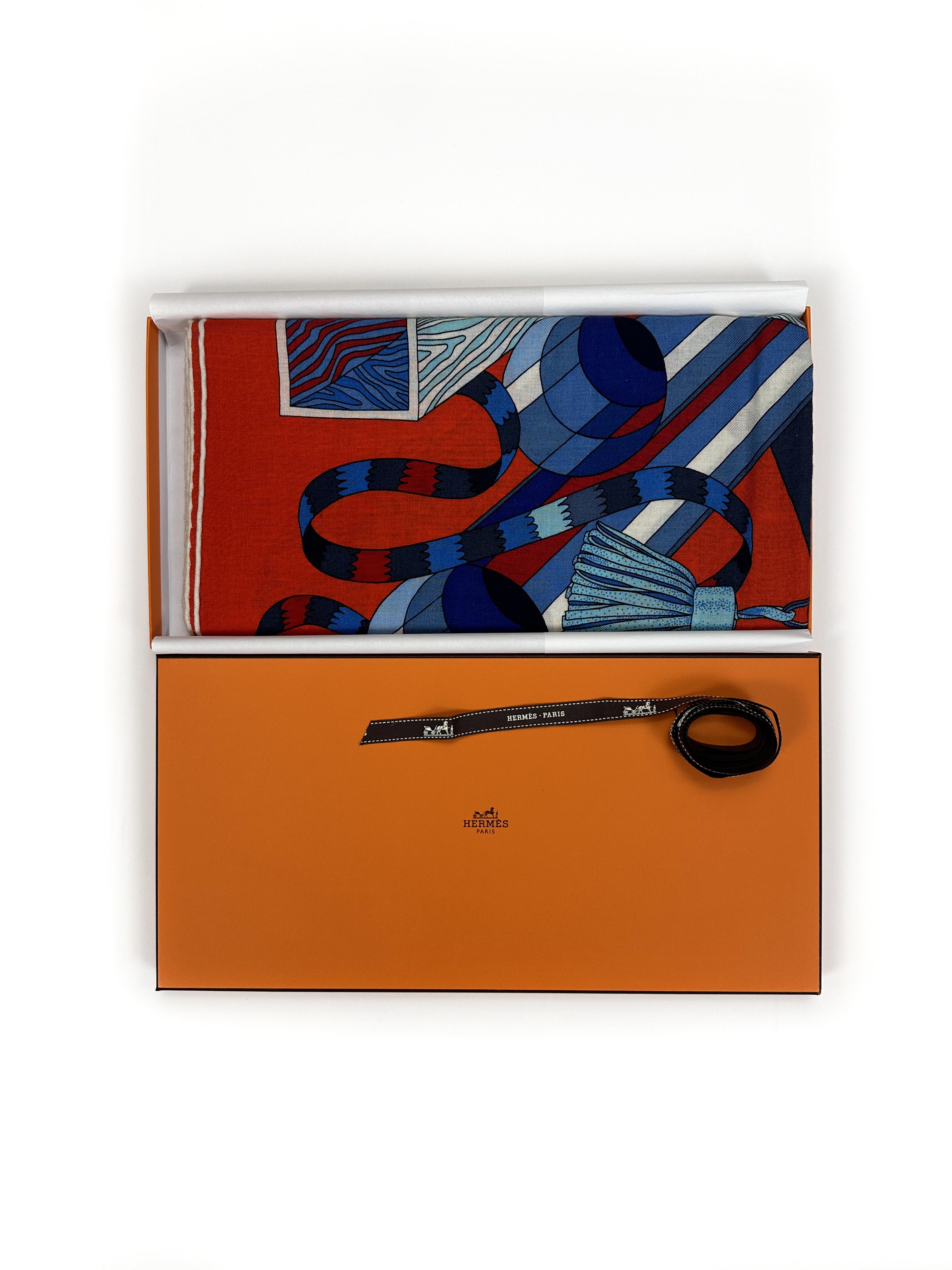 Hermès Point d'orgue Cashmere Silk 140