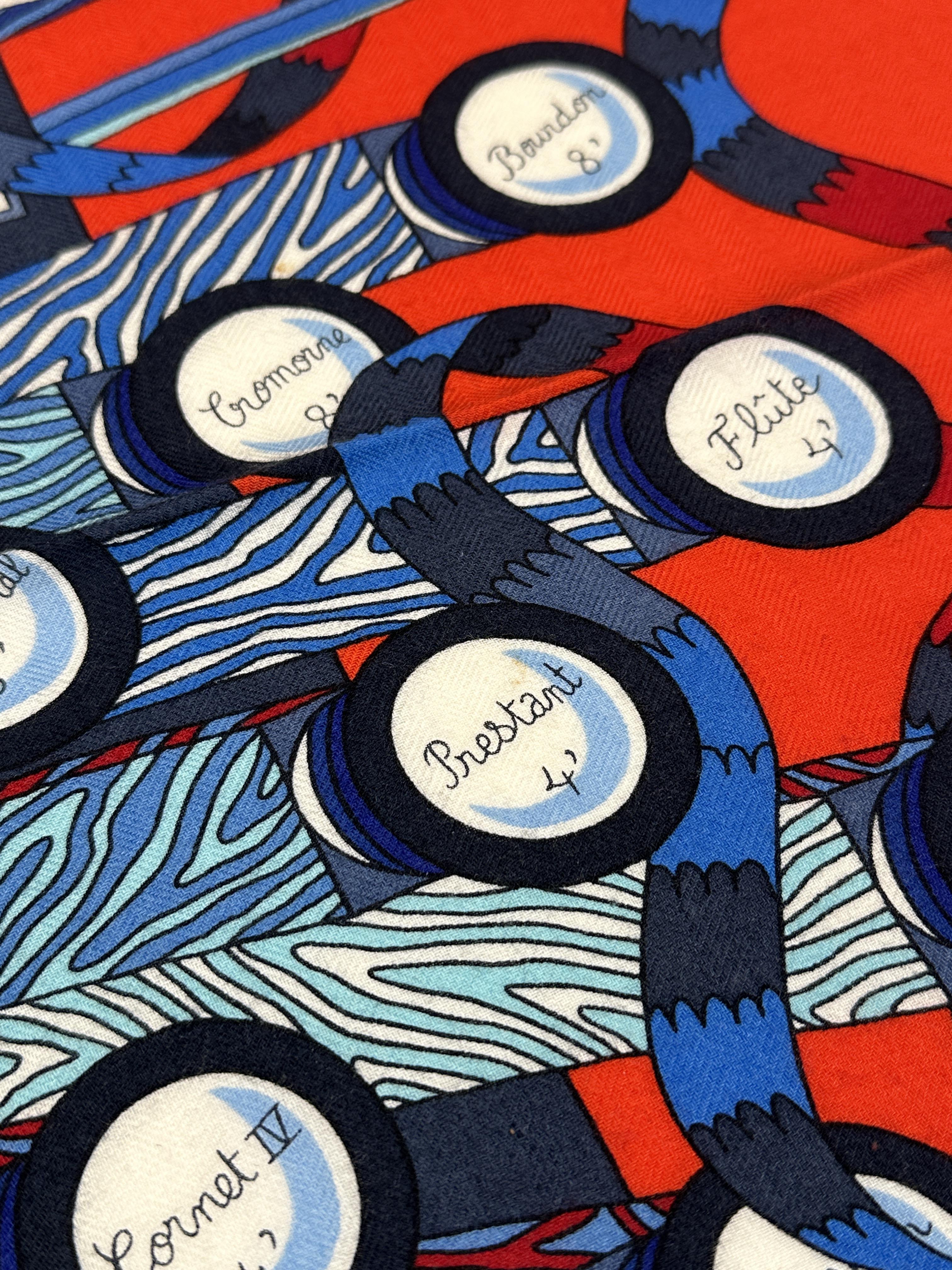 Hermès Point d'orgue Cashmere Silk 140