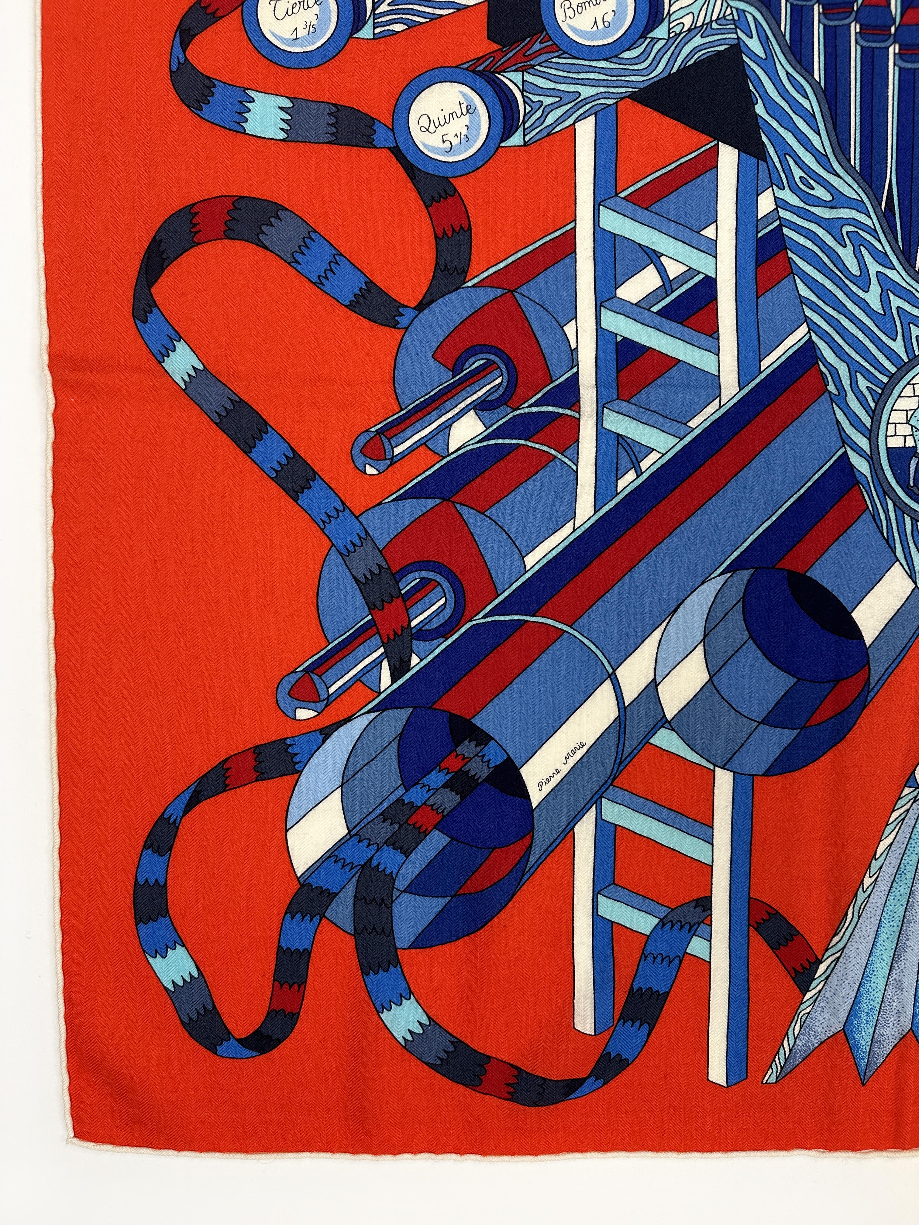 Hermès Point d'orgue Cashmere Silk 140