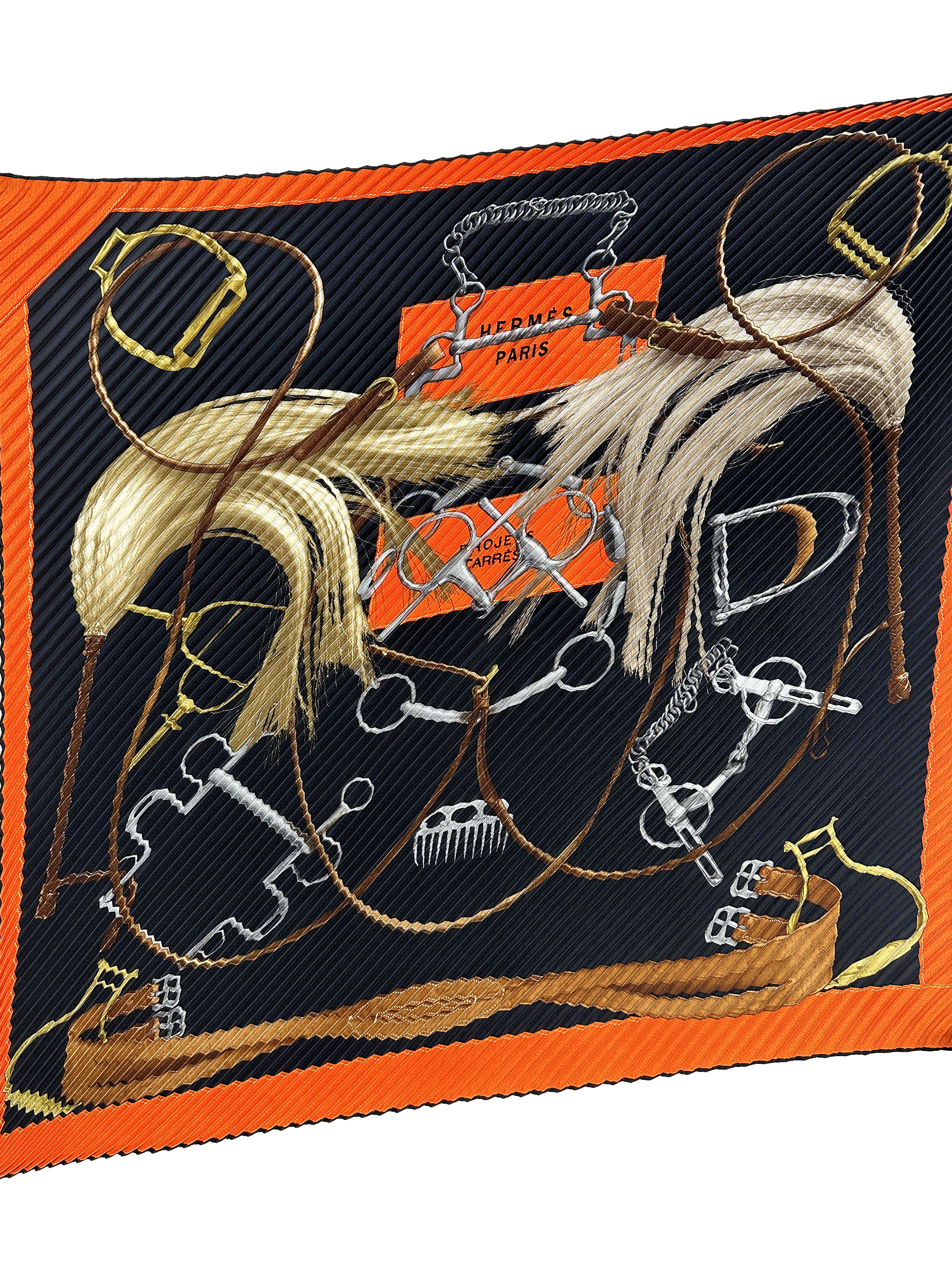 Hermès Projets Carrés Plissé 90