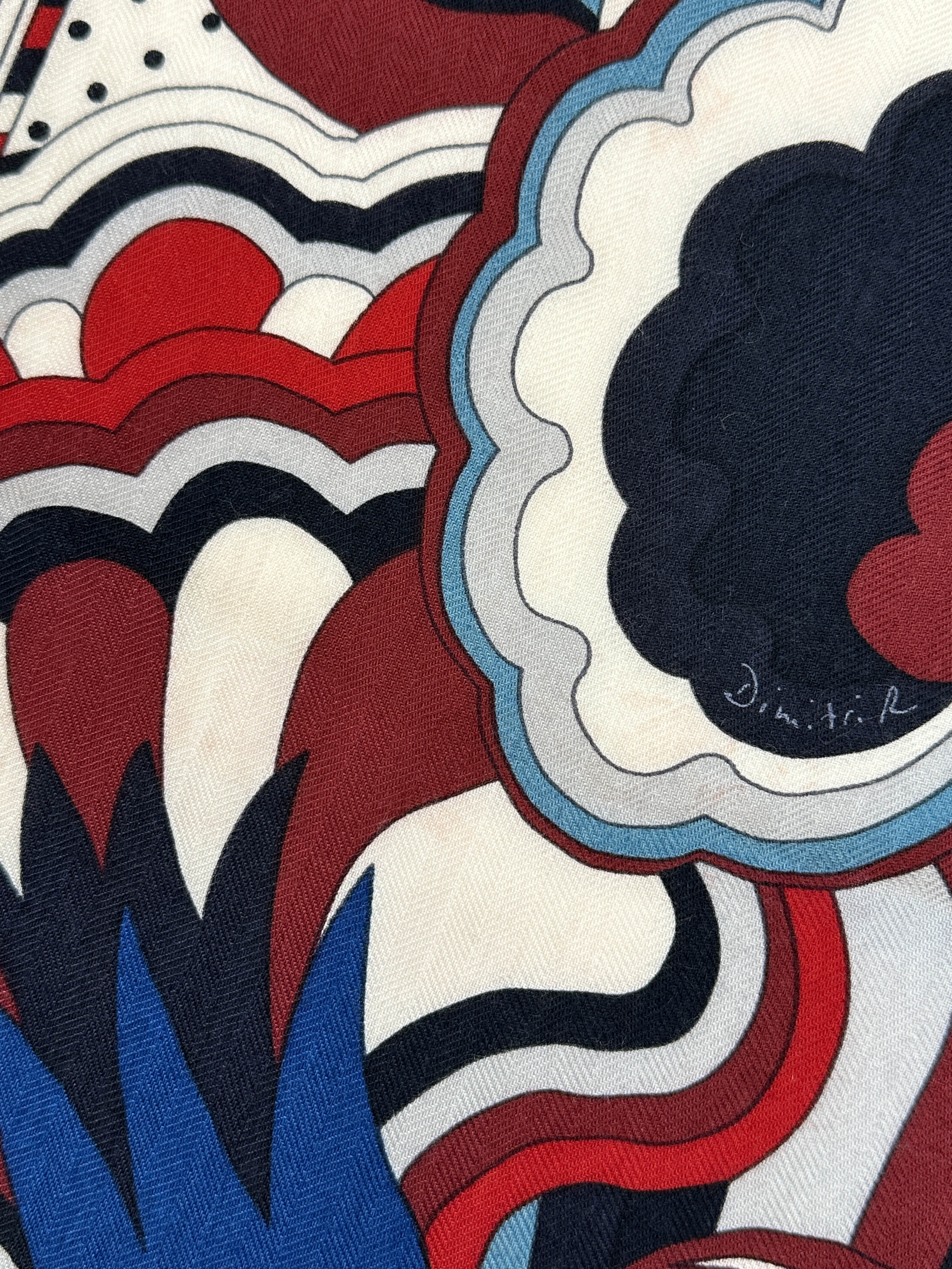 Hermès Faubourg Rainbow Cashmere Silk 140