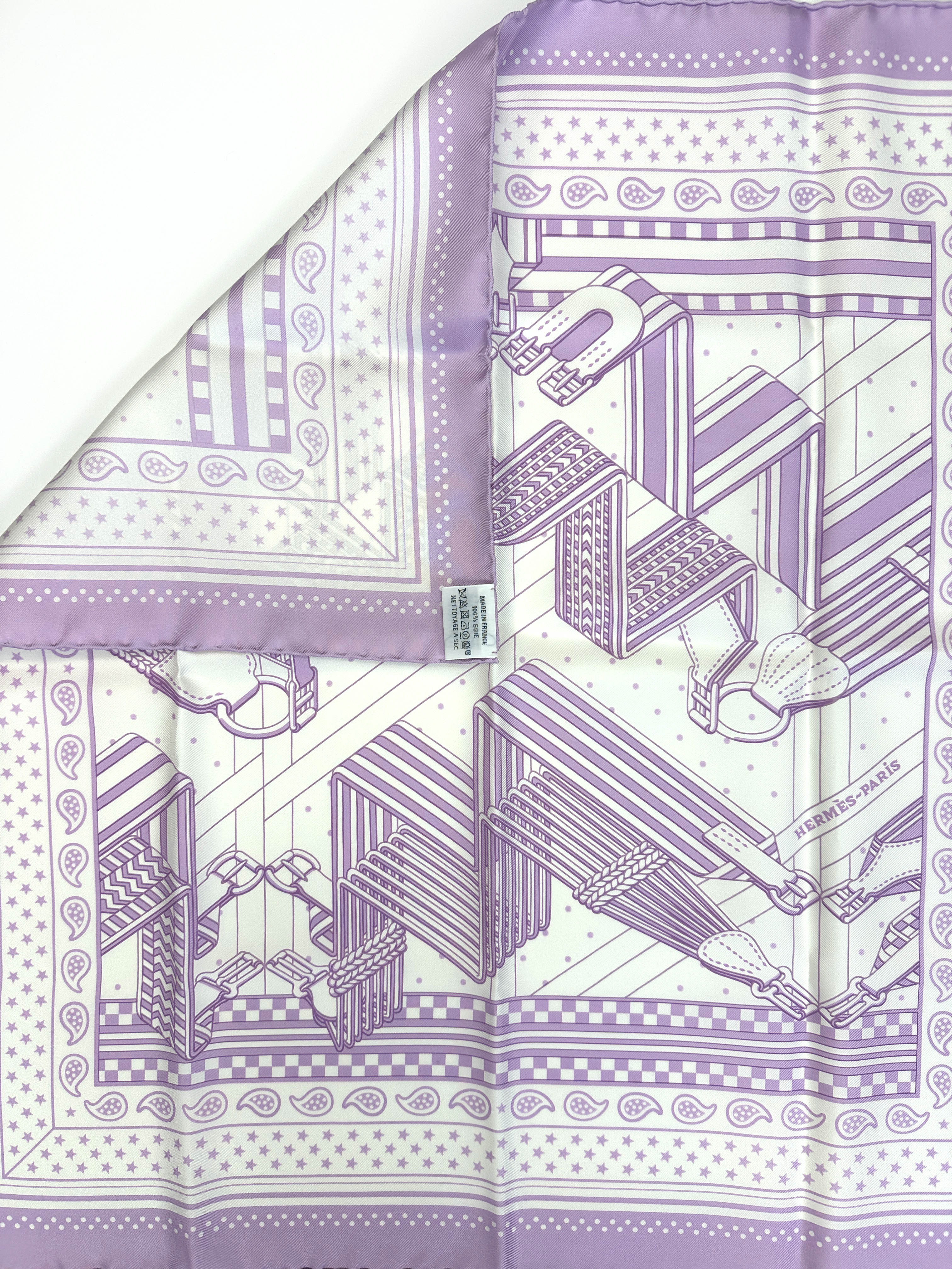 Hermès Sangles en ZigZag Bandana 55