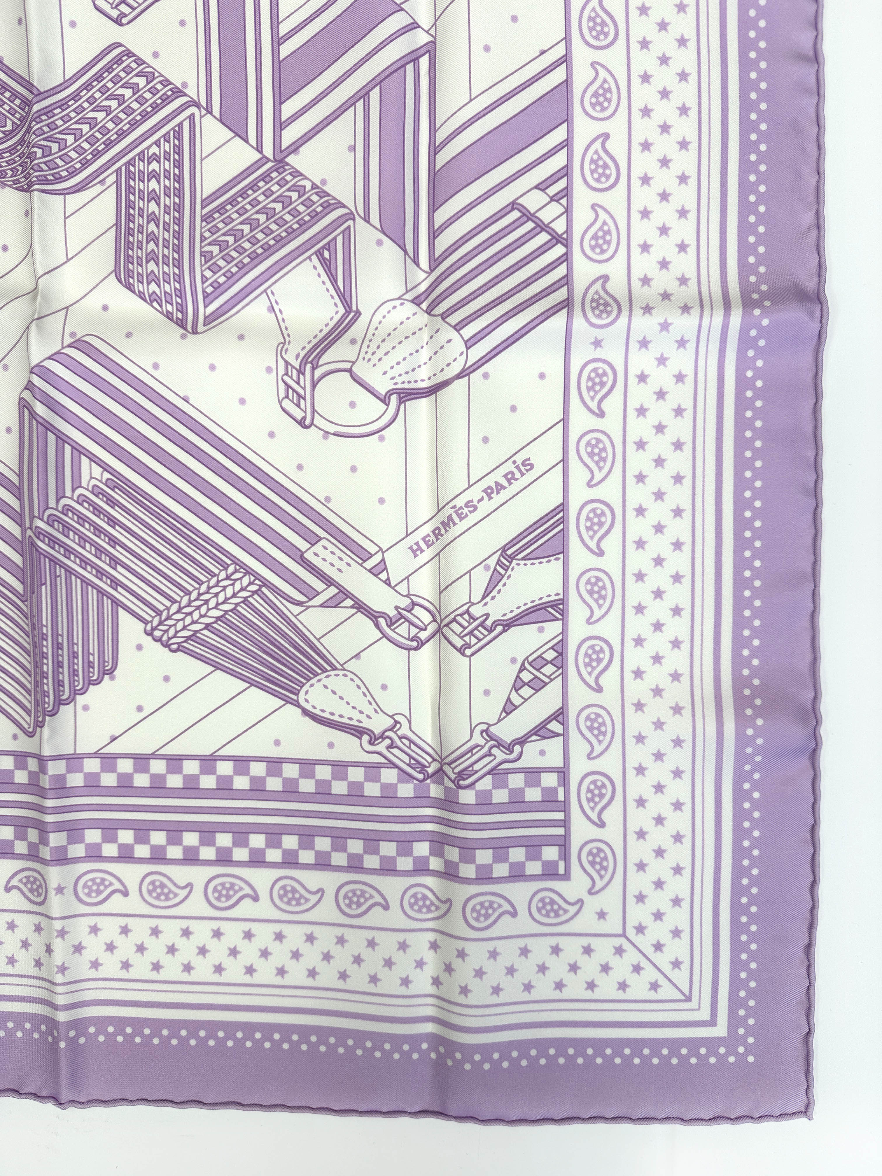 Hermès Sangles en ZigZag Bandana 55