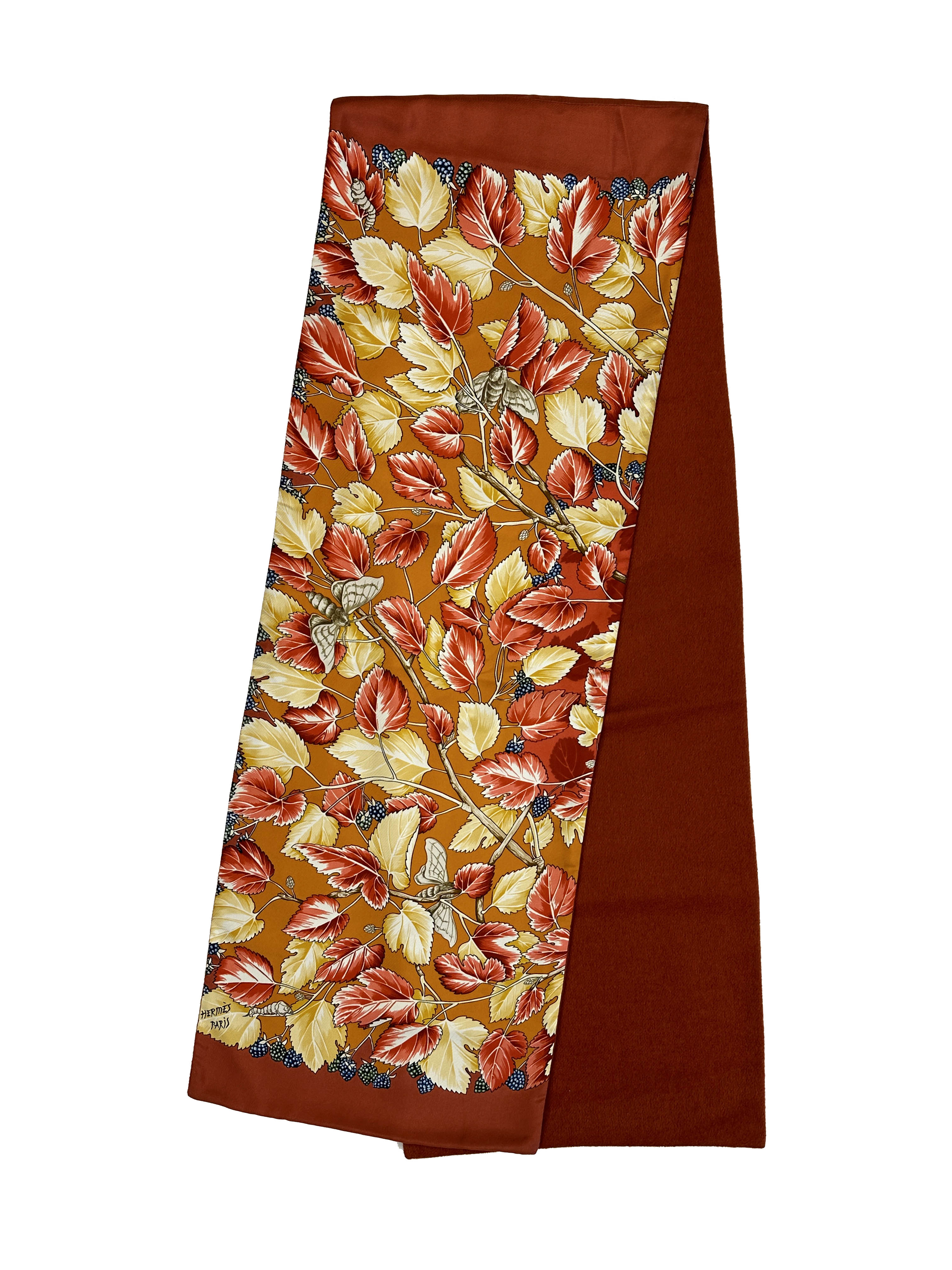 Hermès L'aribe de Soie Silk Angora Shawl