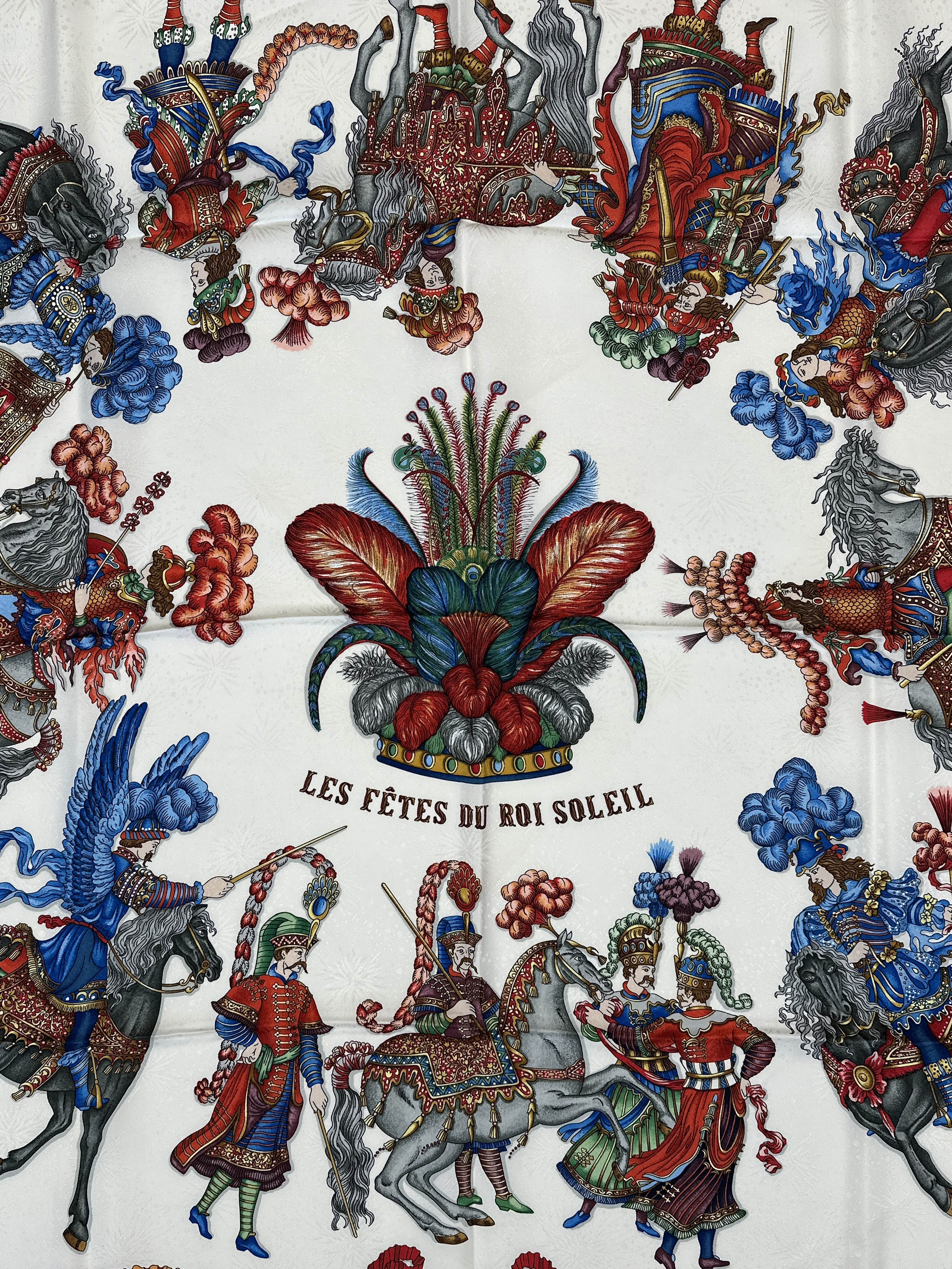 Hermès Les Fêtes du Roi Soleil Jacquard 90