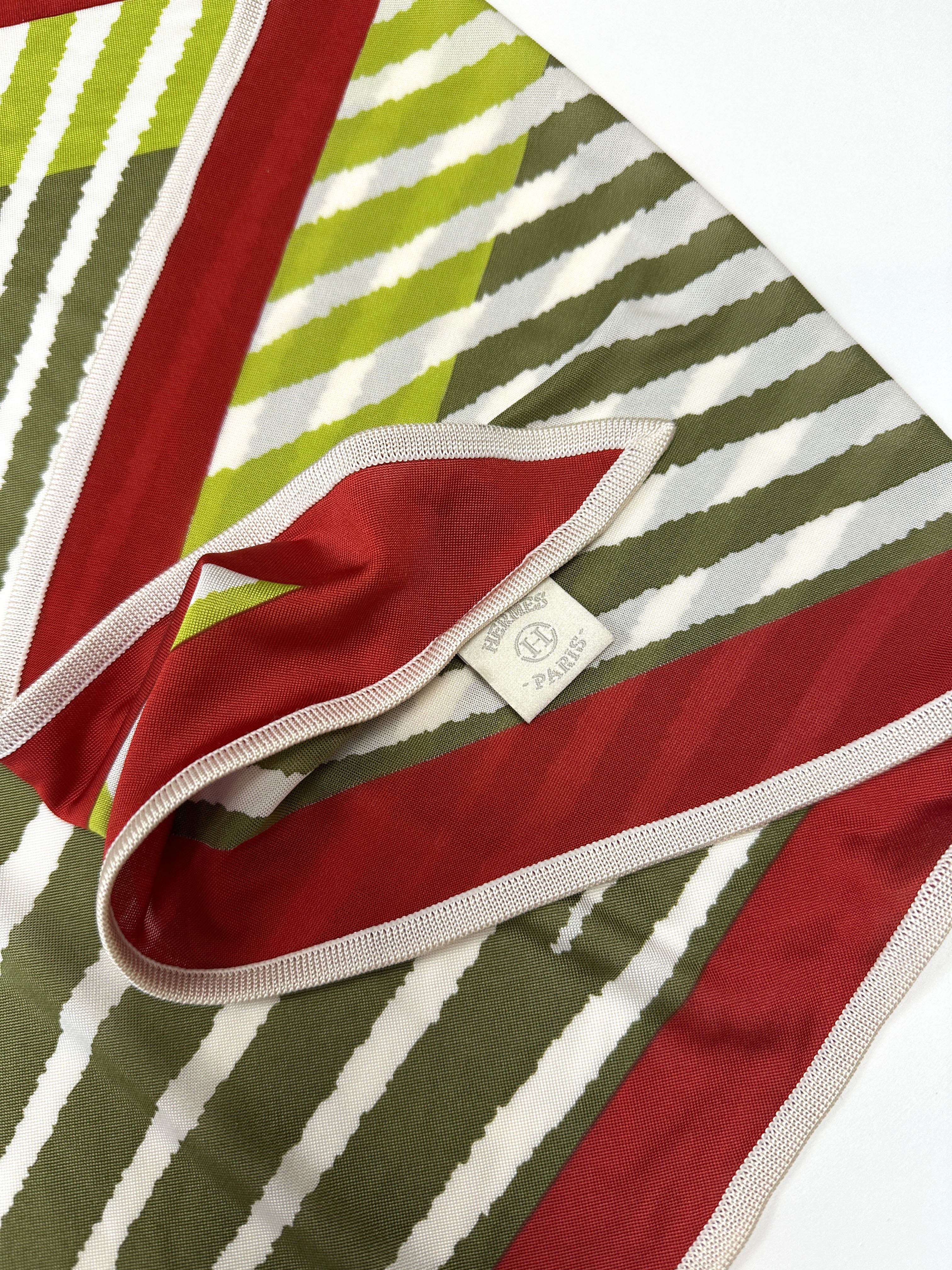 Hermès Soleil Silk Jersey Triangle