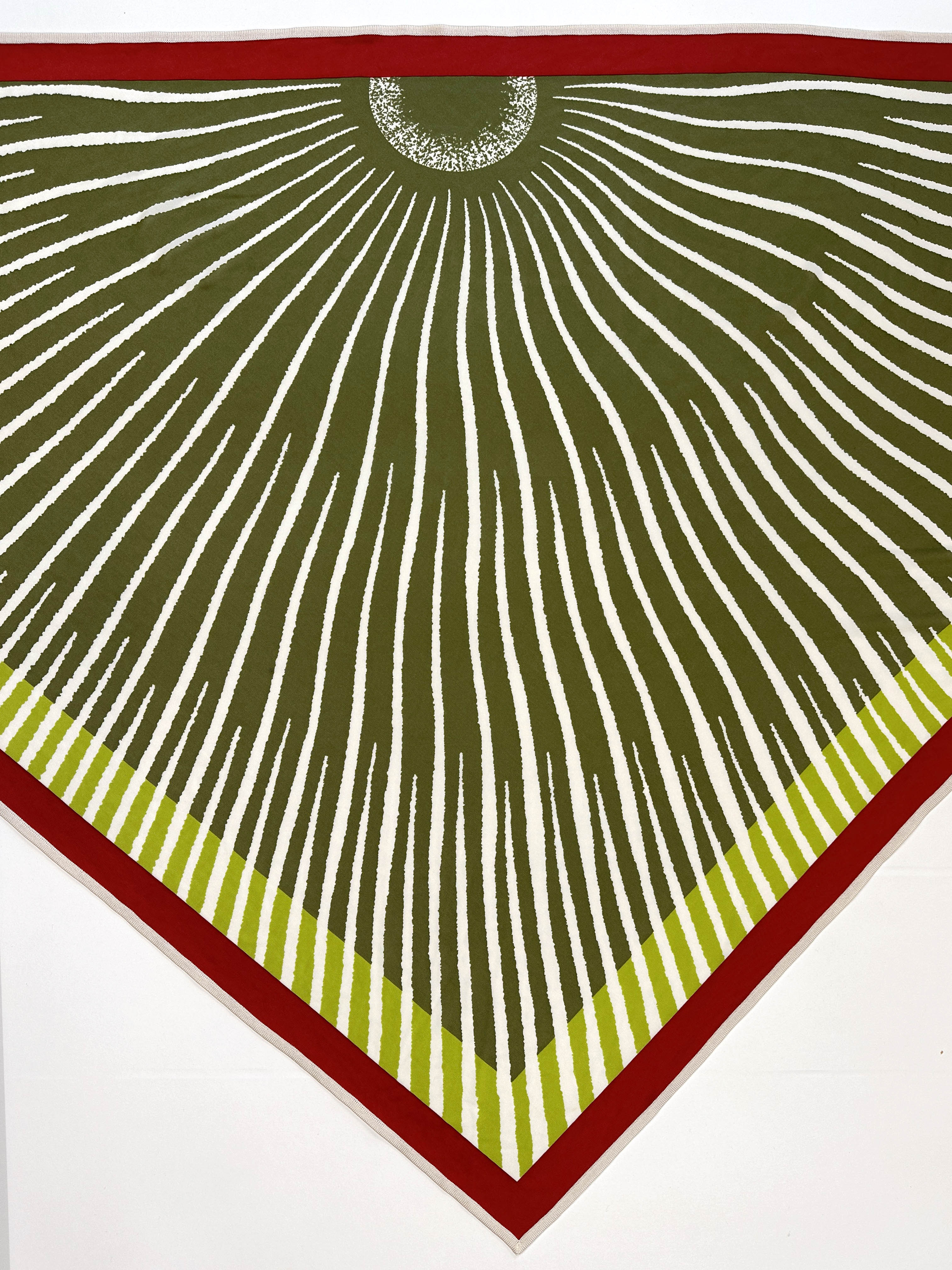 Hermès Soleil Silk Jersey Triangle