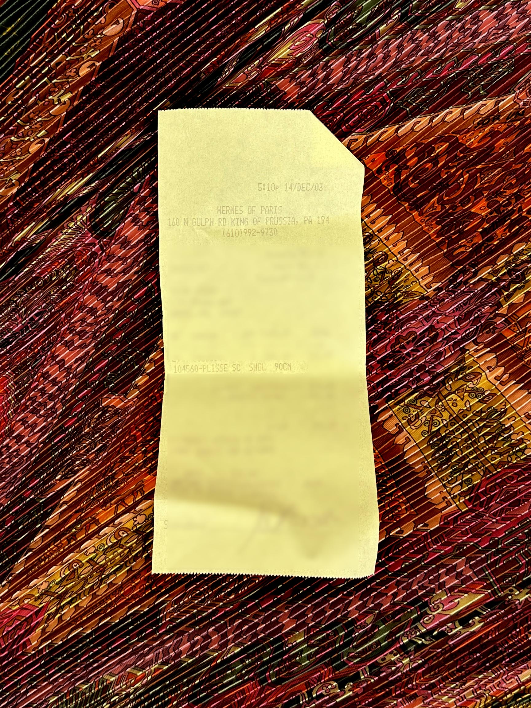 Hermès Sur un Tapis Volant Plissé 90