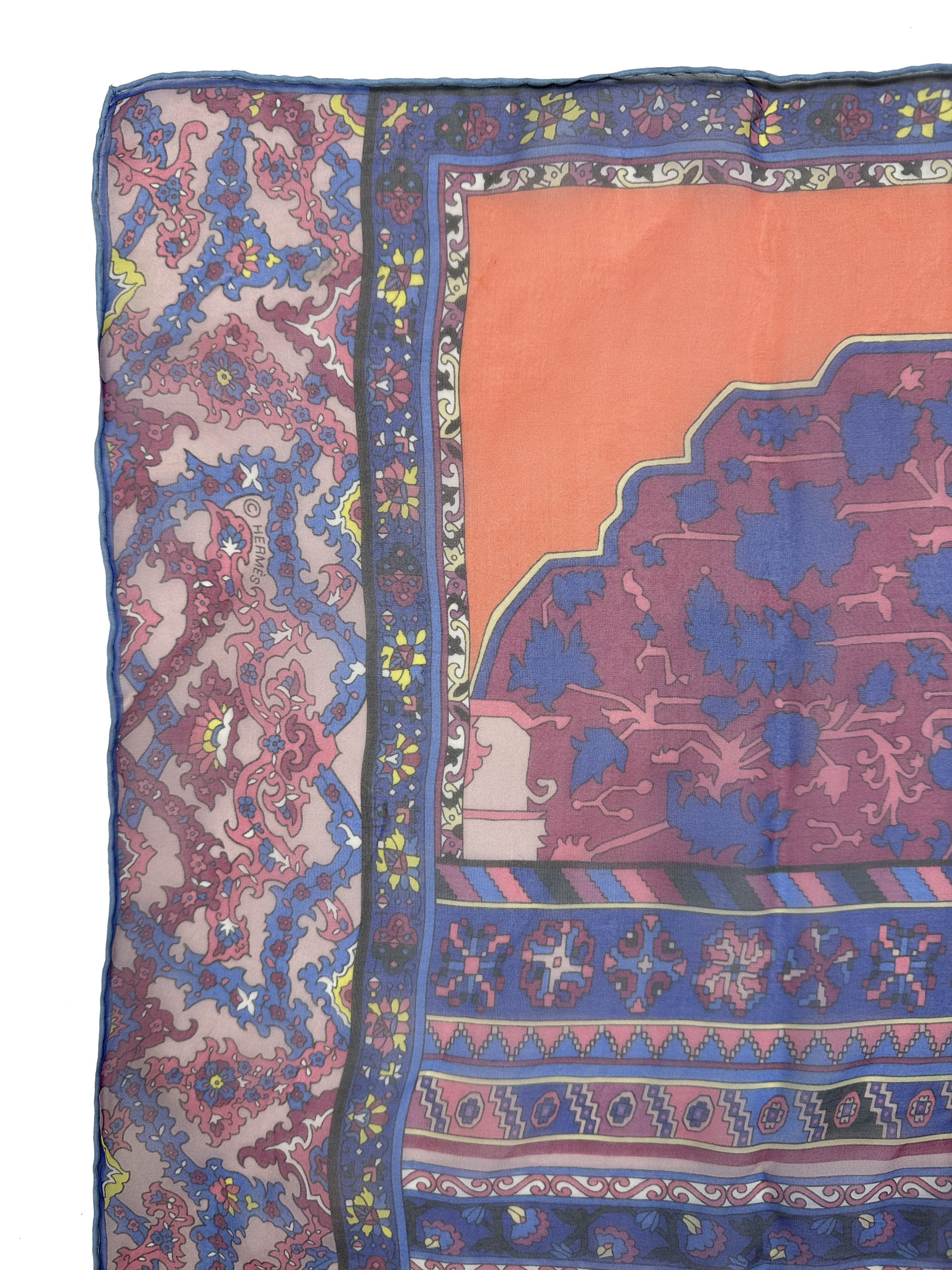 Hermès Tapis Persian Silk Mousseline 140
