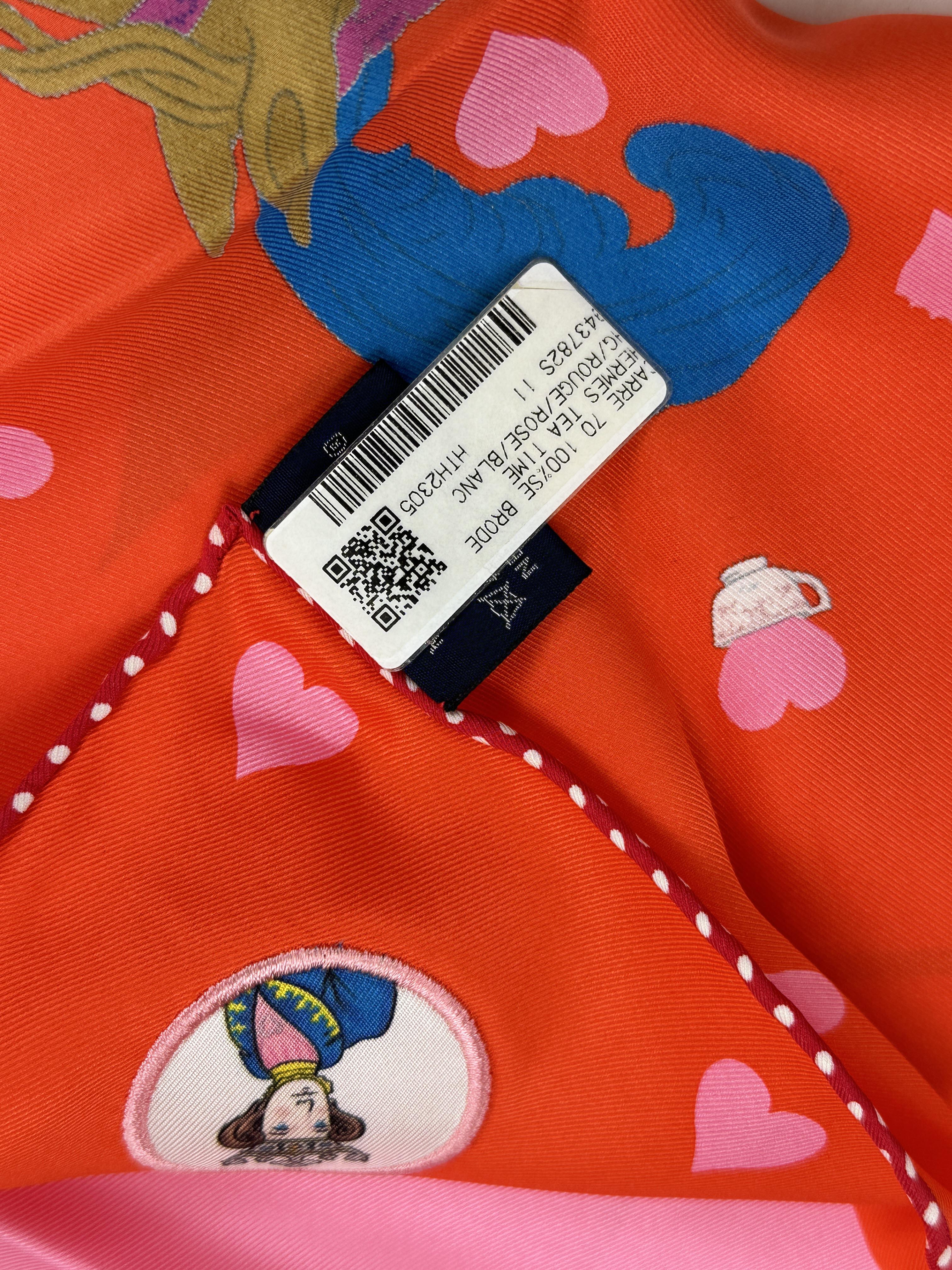 Hermès Tea Time Embroidered Medallions 70