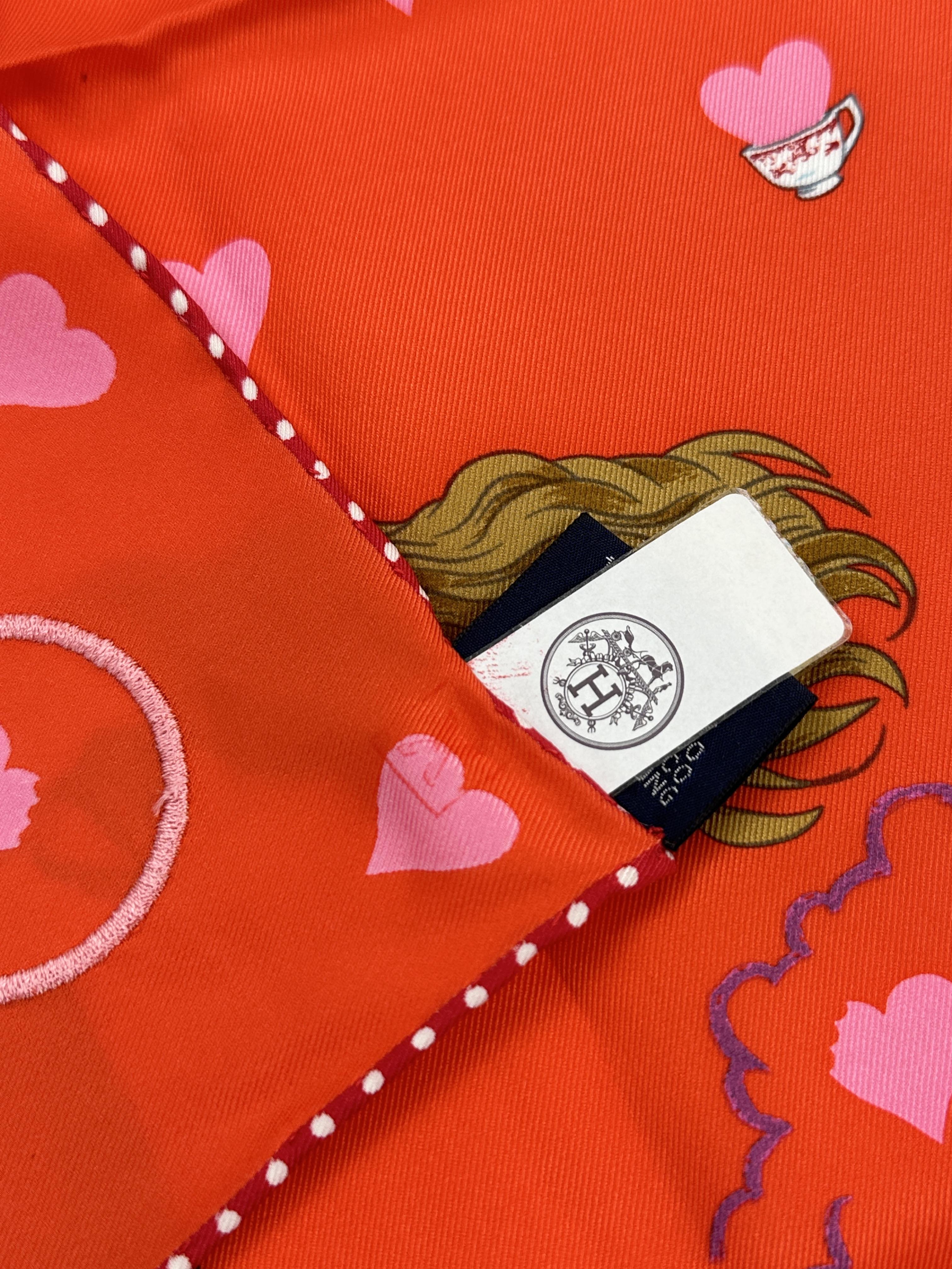 Hermès Tea Time Embroidered Medallions 70