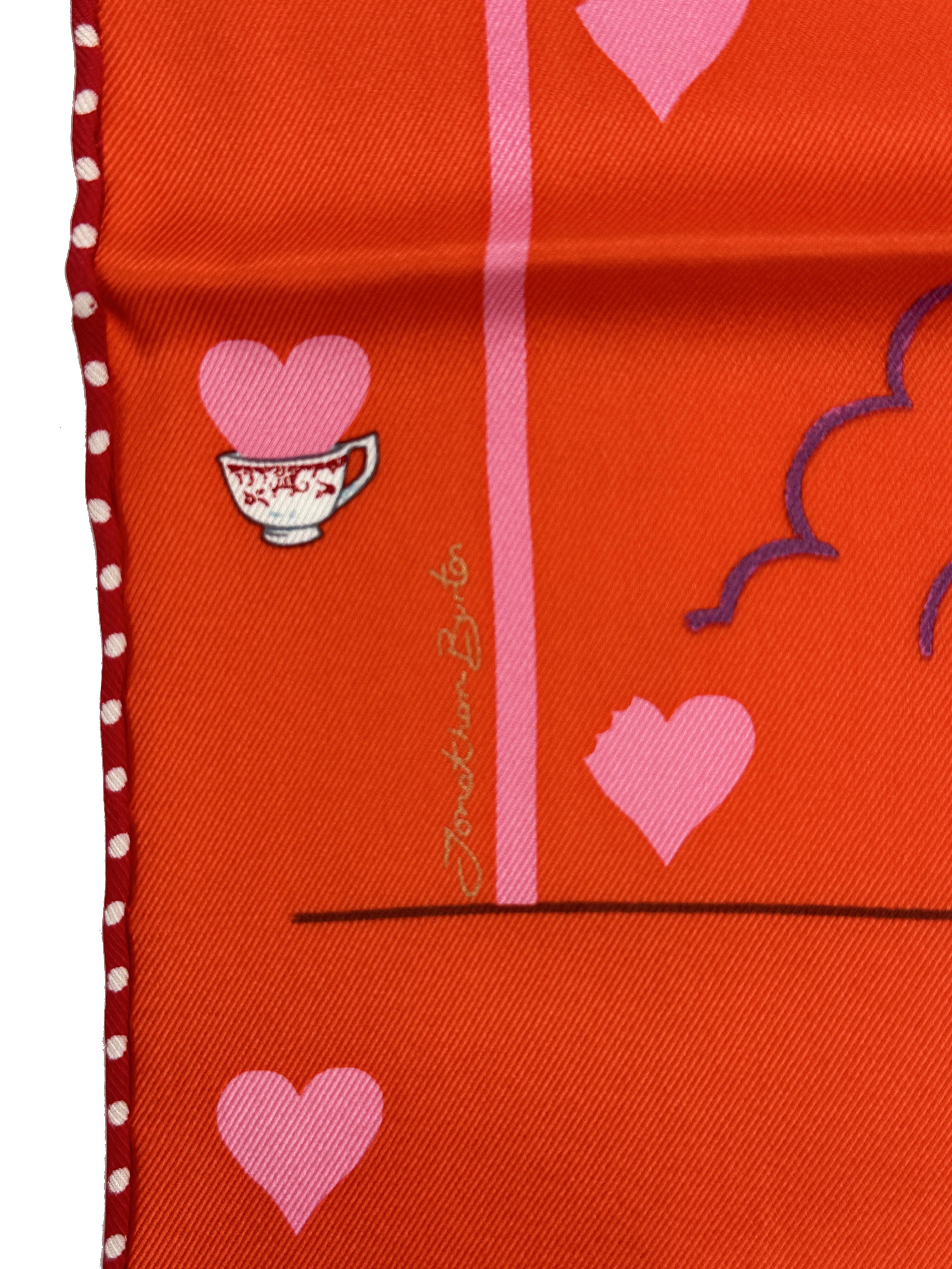Hermès Tea Time Embroidered Medallions 70