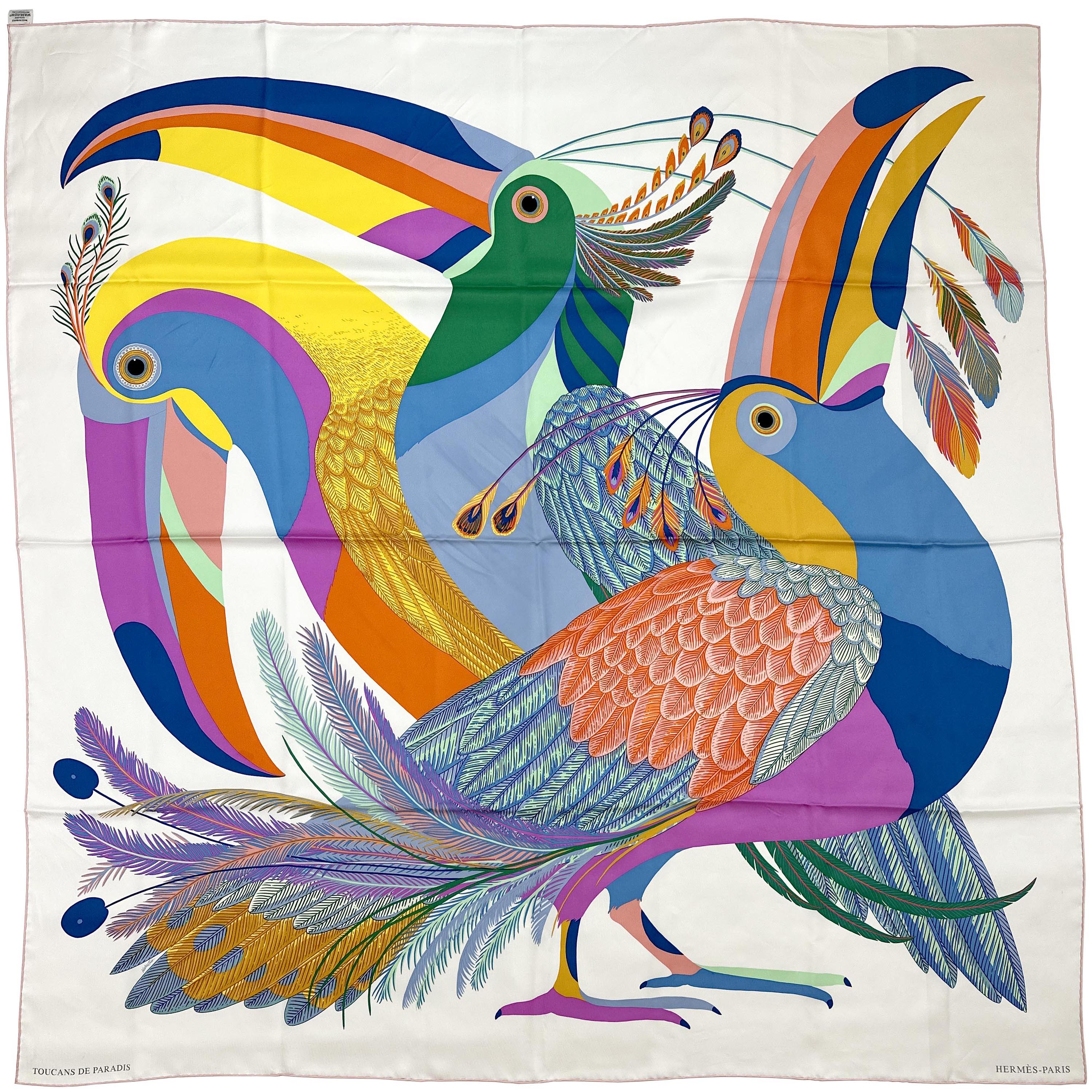 Hermès Toucans de Paradis Silk 140