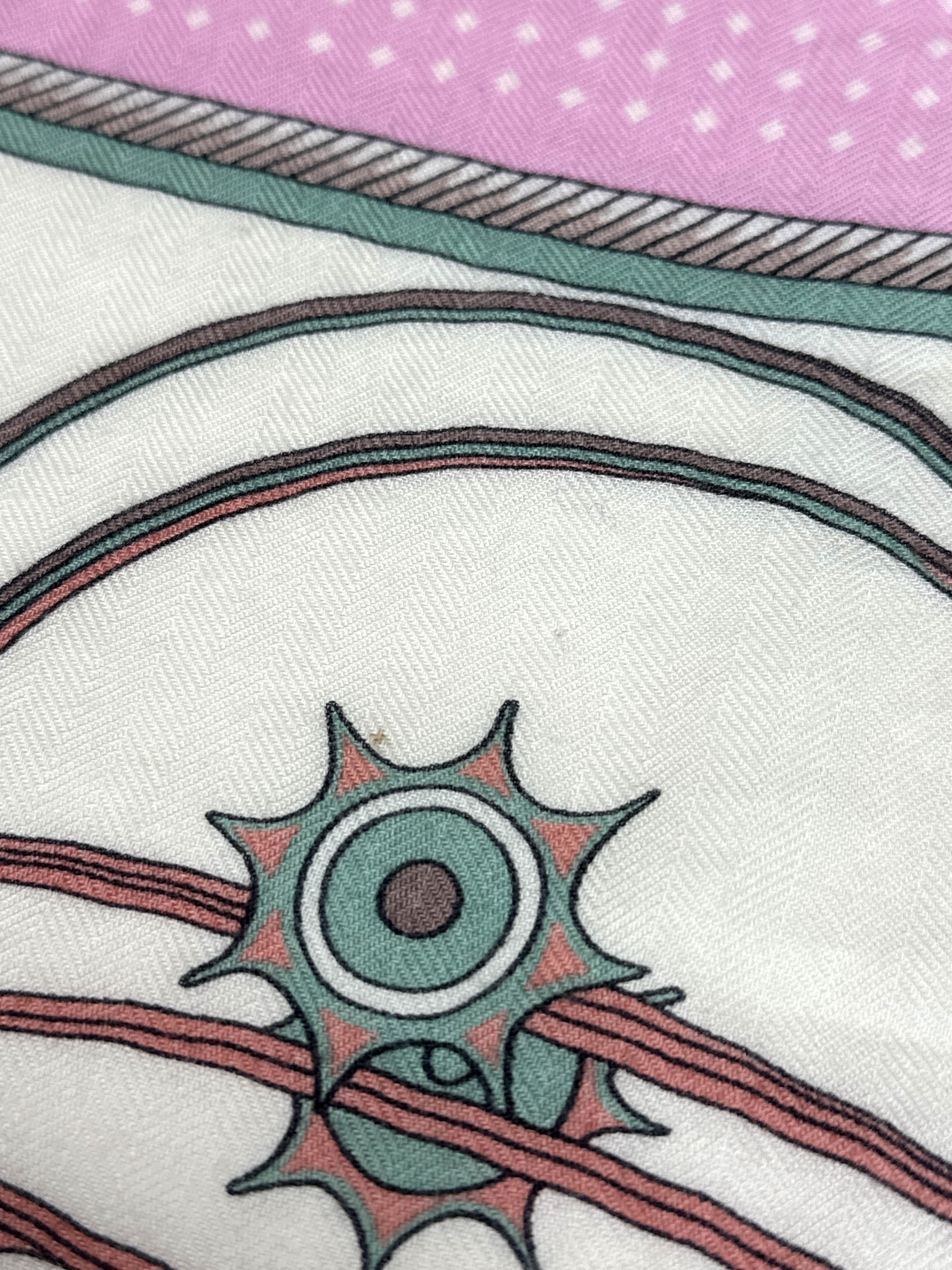 Hermès Les Voitures à Transformation Cashmere Silk 140