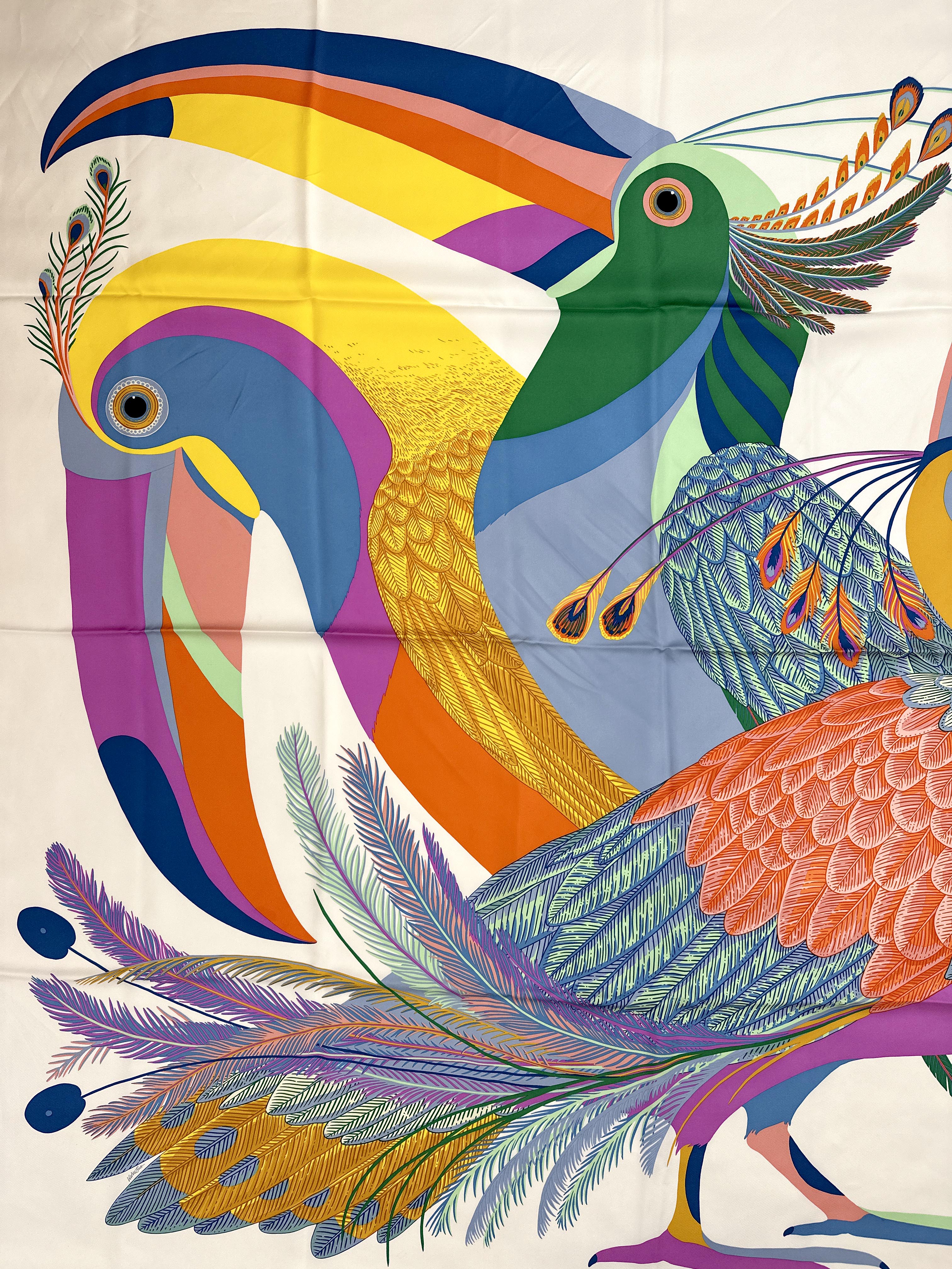 Hermès Toucans de Paradis Silk 140